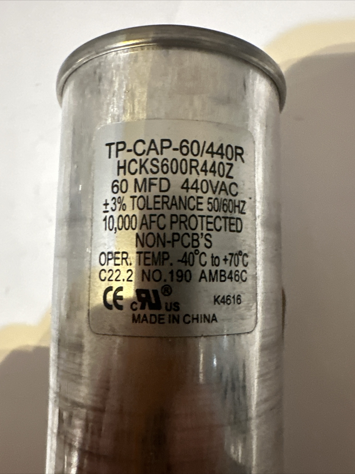 TradePro Capacitor 60MFD (HCKS600R440Z)