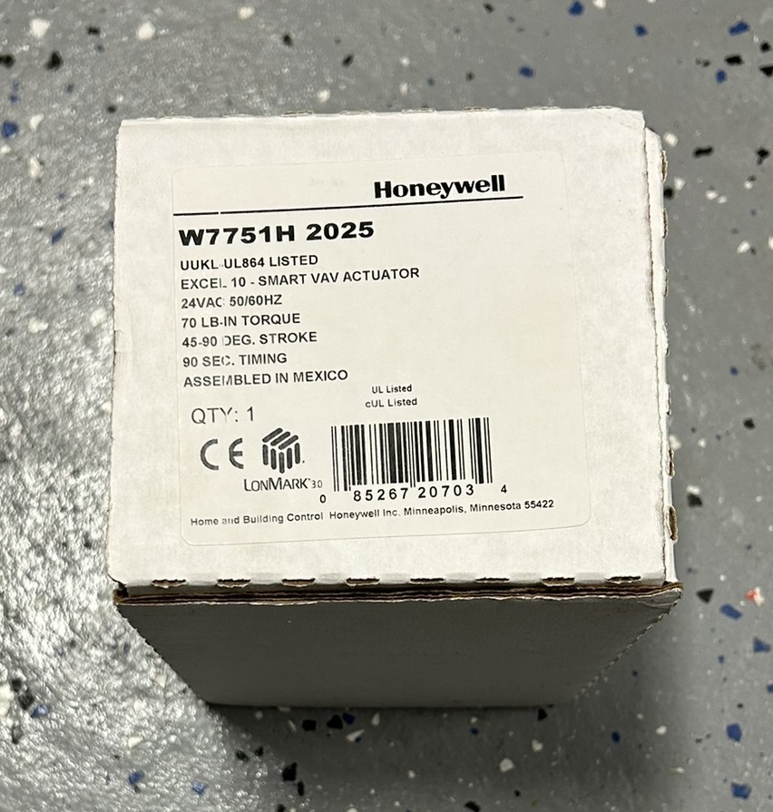 Honeywell W7751H 2025 | Smart VAV Actuator | W7751H2025 | New