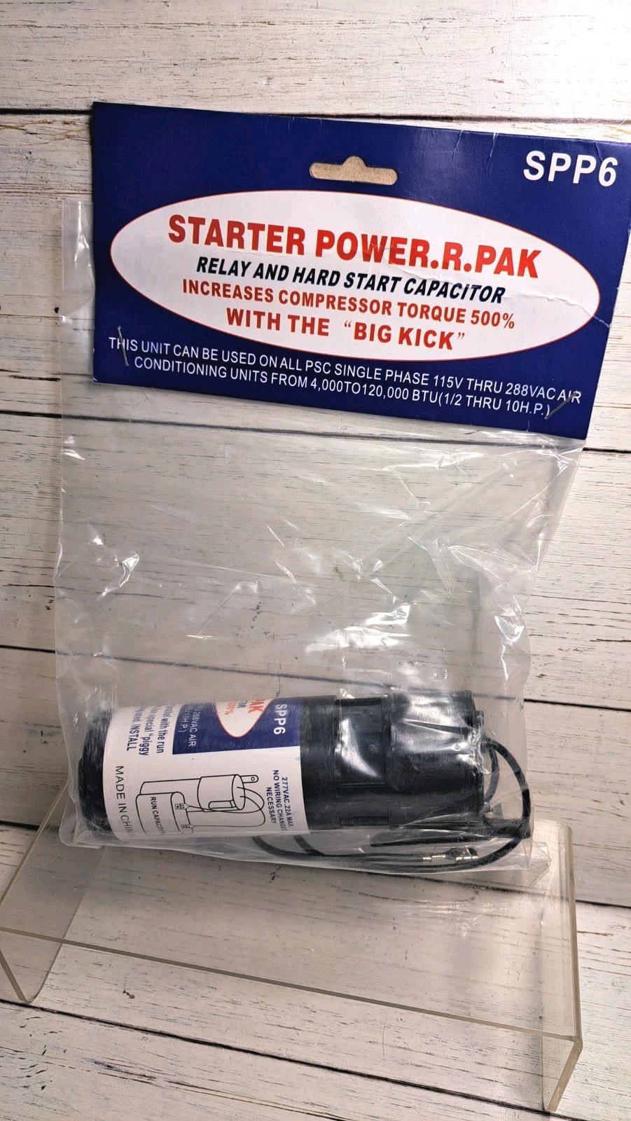 SPP6 Relay Capacitor Hard Start Kit Replaces SPP6, TJ90HS6,AP4502872,35702, DST-