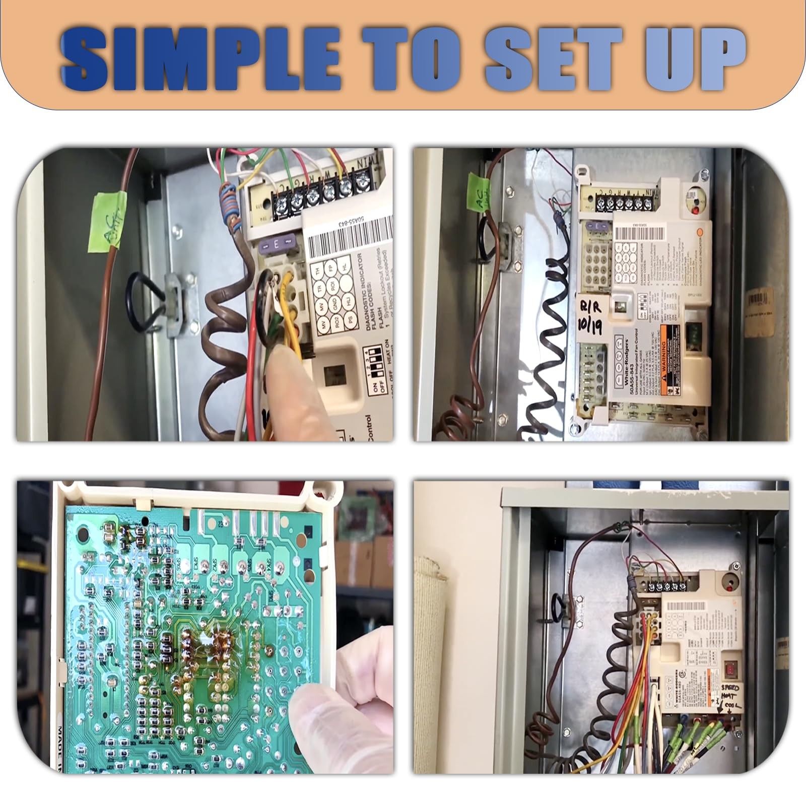 Upgrade 50A55-843&50A50-241 Rodgers Furnace Control Board OEM Replacement for Wh