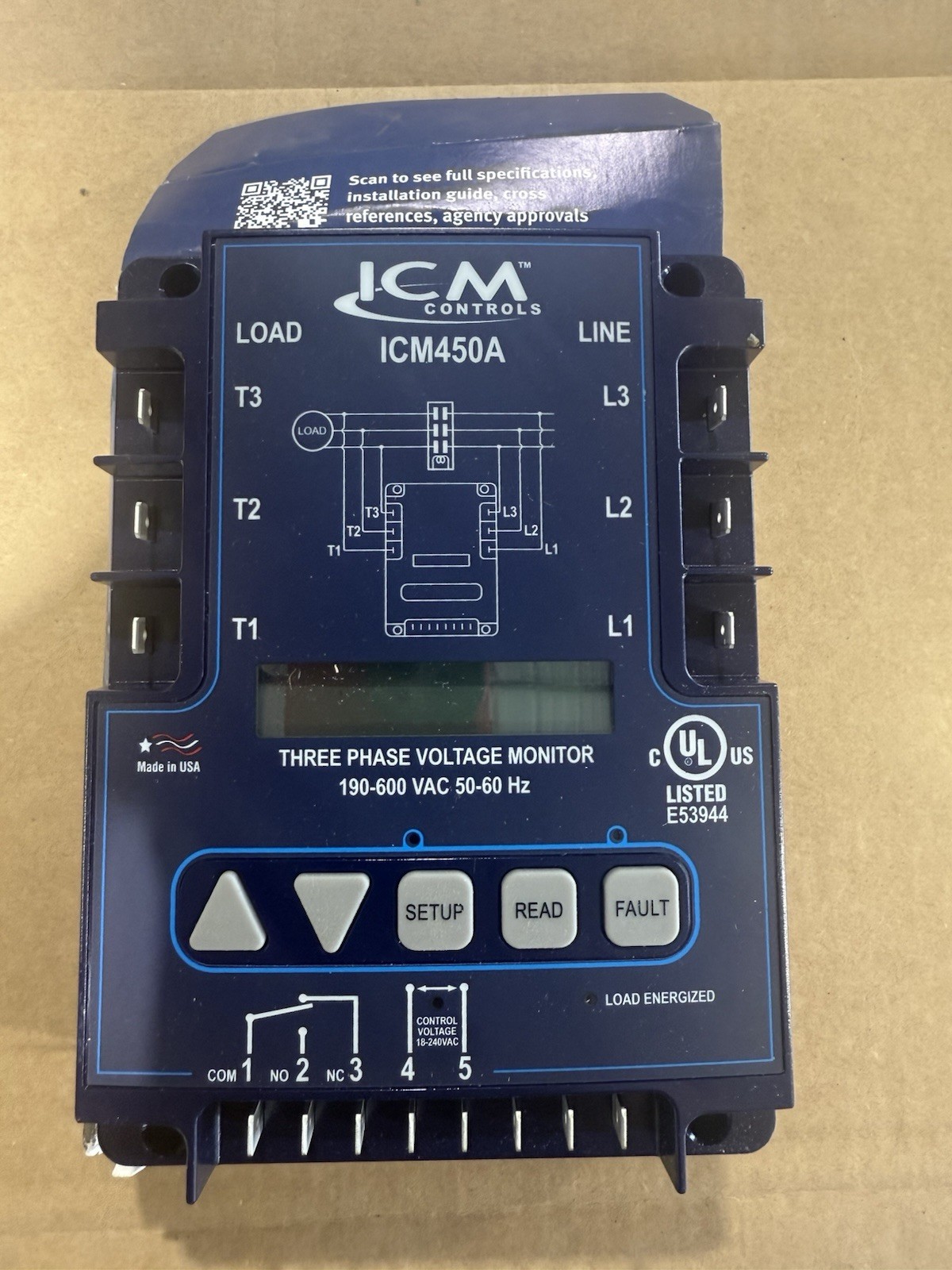 ICM Controls ICM450A 3 Phase Line Voltage Monitor