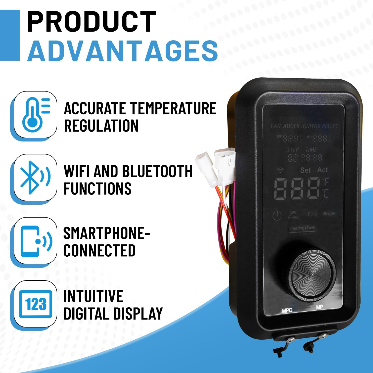 80147 PID Thermostat Control Board Replacement Compatible with Pit Boss Pro Seri