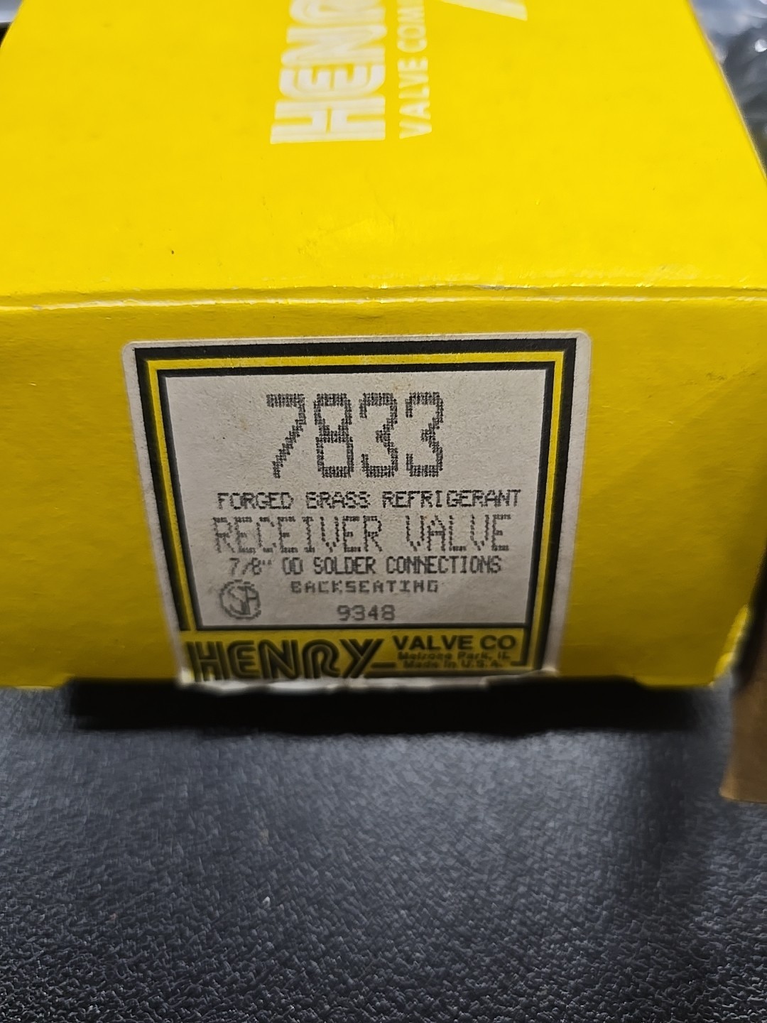 McQuay/Daikin/Henry 735080501 VALVE MOTOR COOLING/Service Valve