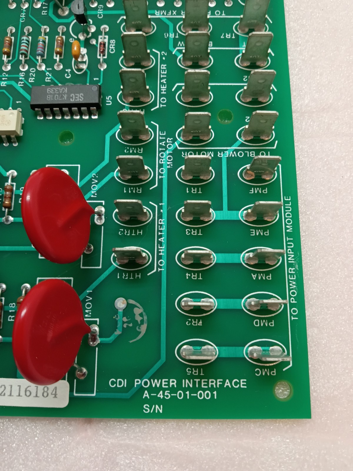 CDI Power Interface A-45-01-001 HVAC Controller Board