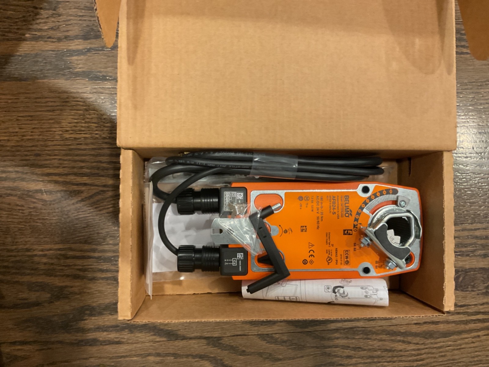 Belimo AFB24-S Spring Return Damper Actuator – Orange