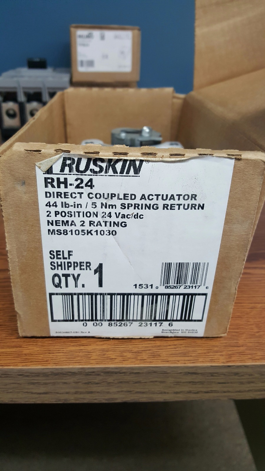 Ruskin RH-24 Direct Coupled Actuator
