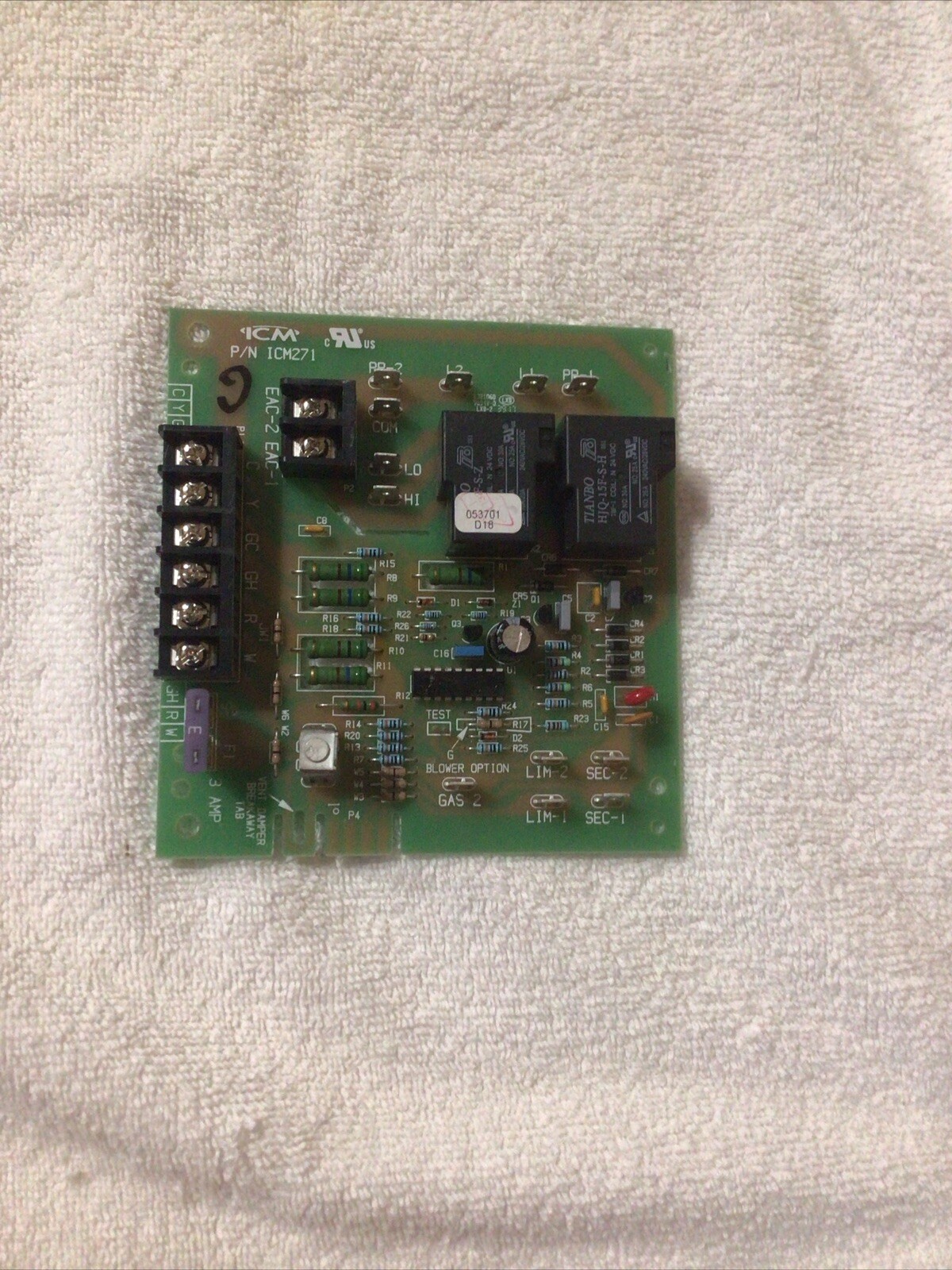 Carrier ICM271 Fan Blower Circuit Control Board SPCB-1 PCB500-3A. (G42)