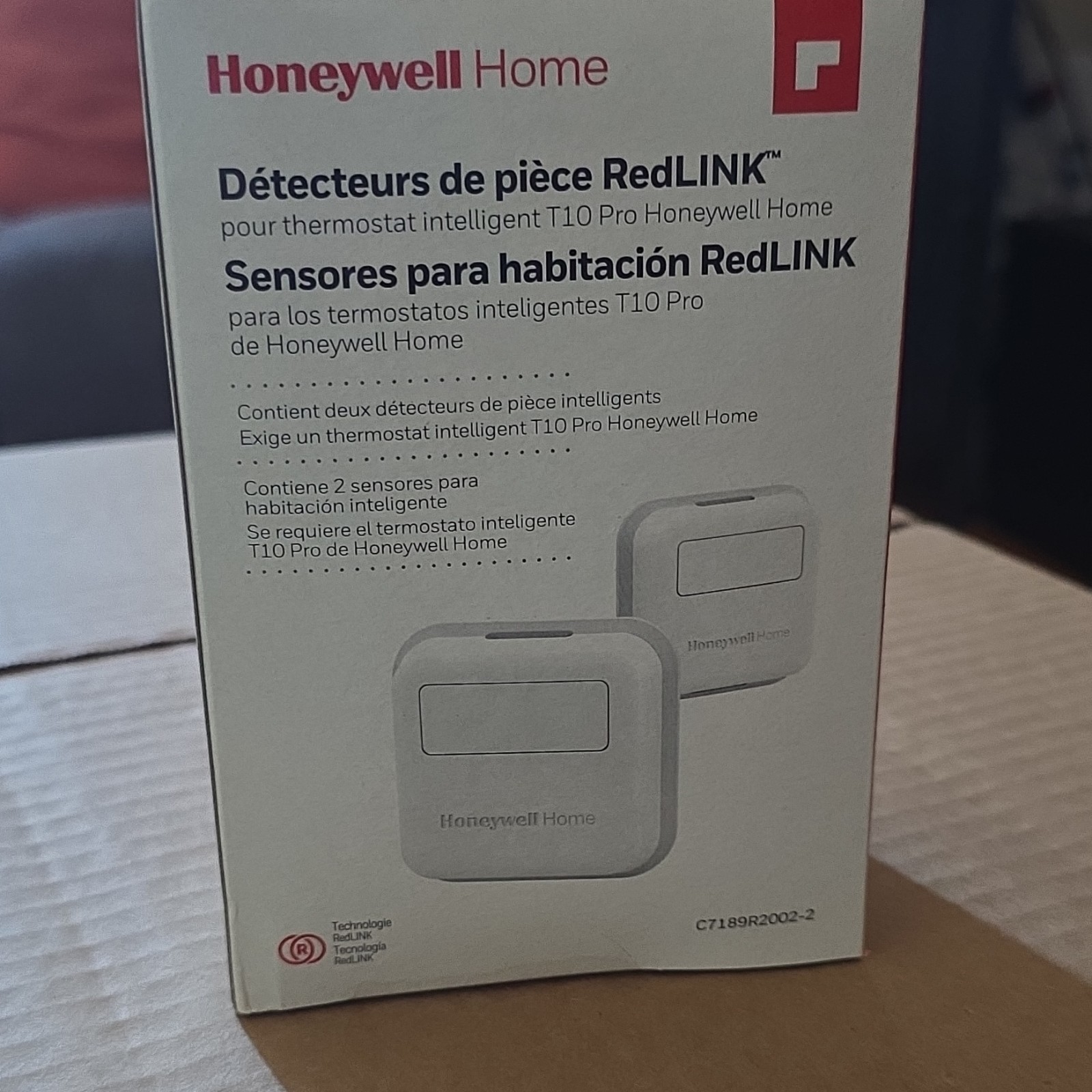 Honeywell Home RedLINK Room Sensors T10 Pro Smart Thermostat 2-Pack C7189R2002-2
