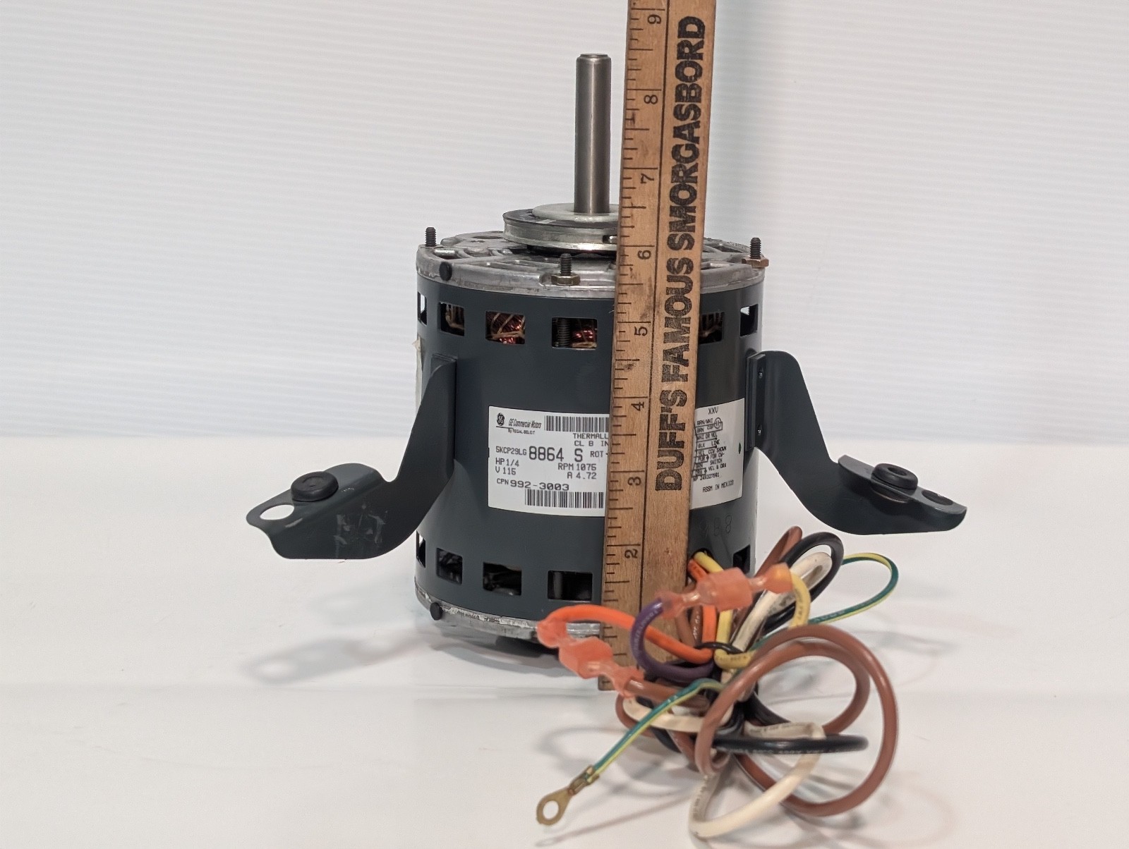 GE 5KCP29LG-8864-S Condenser Fan Blower Motor 1/4HP 115V 60Hz 1075RPM