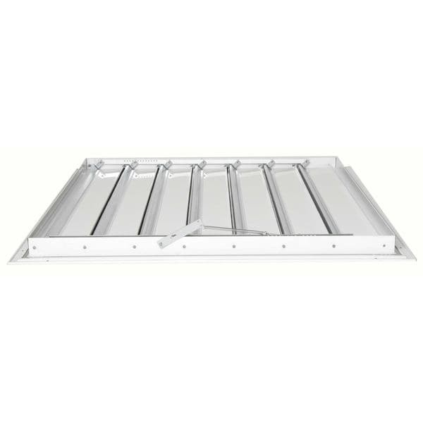 Dayton 4C228 36 In 38″H-W Alu Universal Backdraft Dampr, 36 In X 36 In, Aluminum