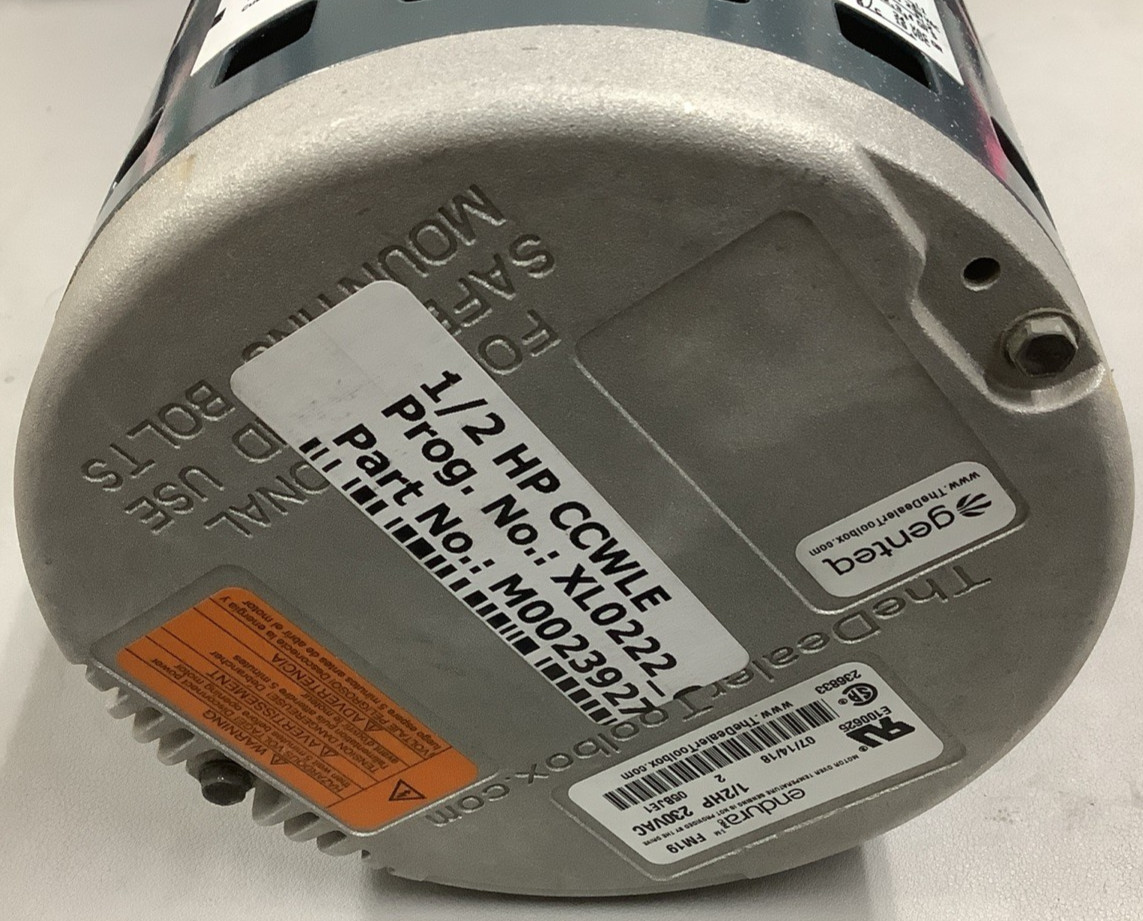 Genteq Endura 5SME39HXL015A Furnace Blower Motor 1/2HP 1050RPM 208-230VAC(R106)