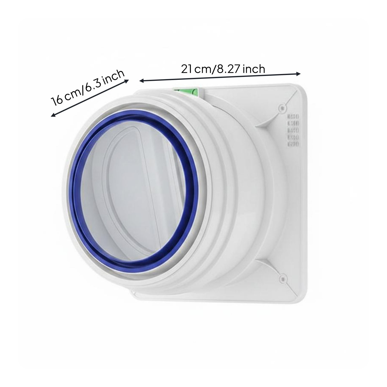 Range Hood Damper Blocks Cold Air Exhaust Duct Vent Cover Long-Lasting ABS