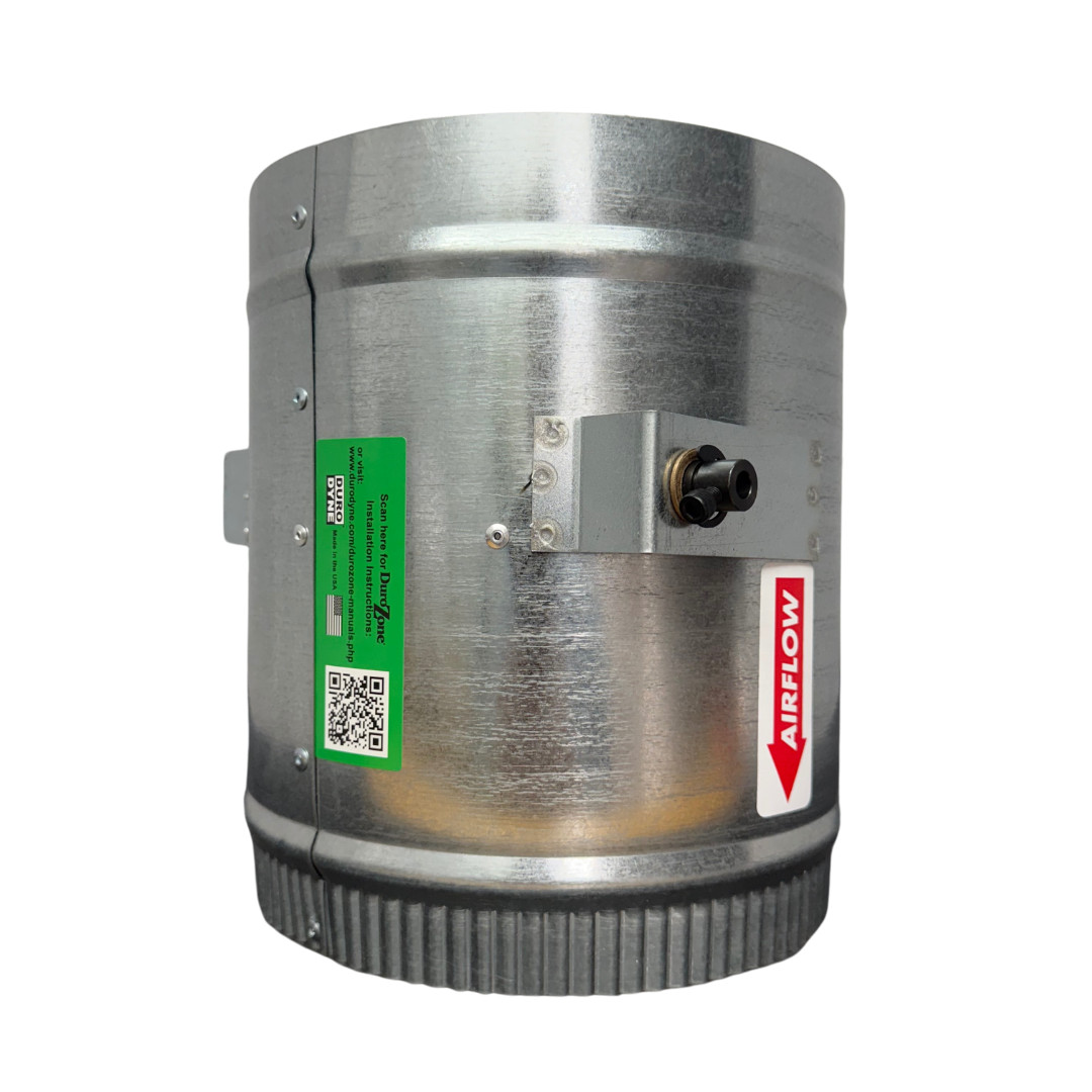 Durozone 8 inch round bypass barometric pressure relief damper