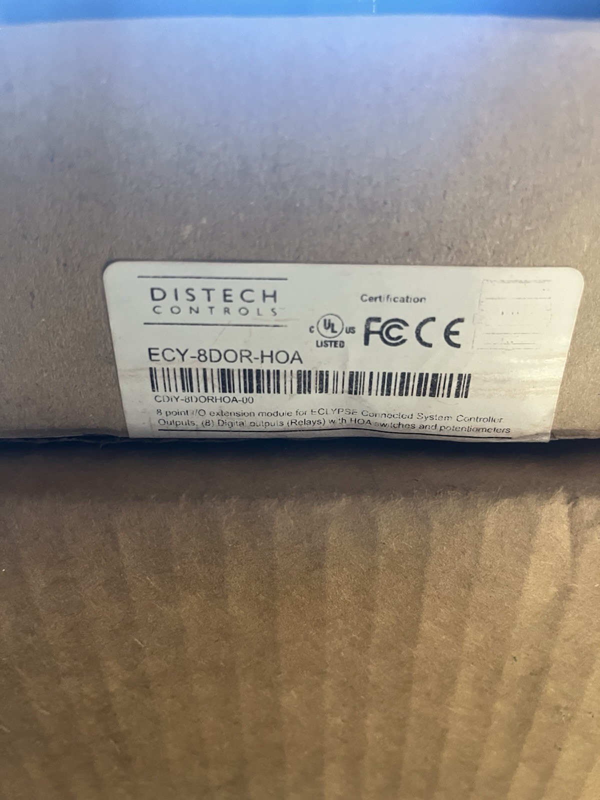 Distech Controls ECY-8UI6DOT-HOA Eclypse I/O Module, 8 Inputs & 6 Digital Output