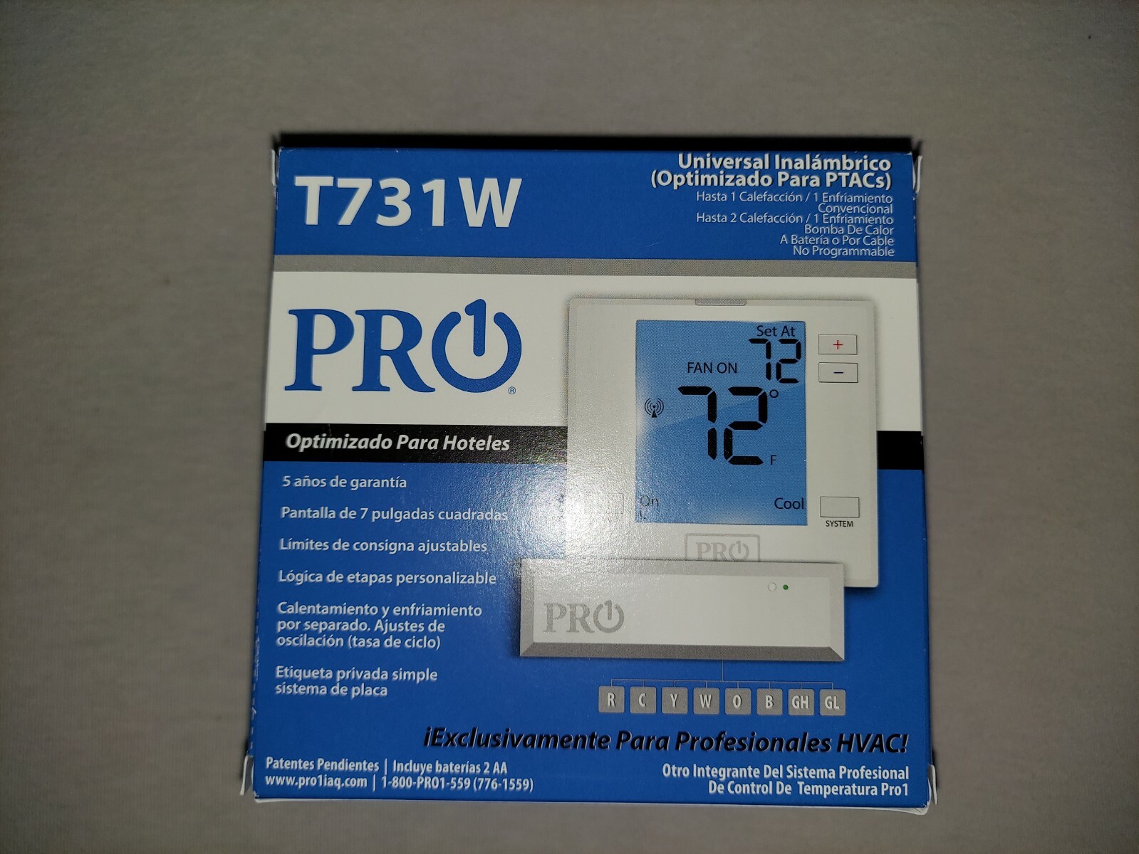Pro1 IAQ T731W Low Voltage Thermostat – 2 H 1 C – Hardwired/Battery – 24VAC