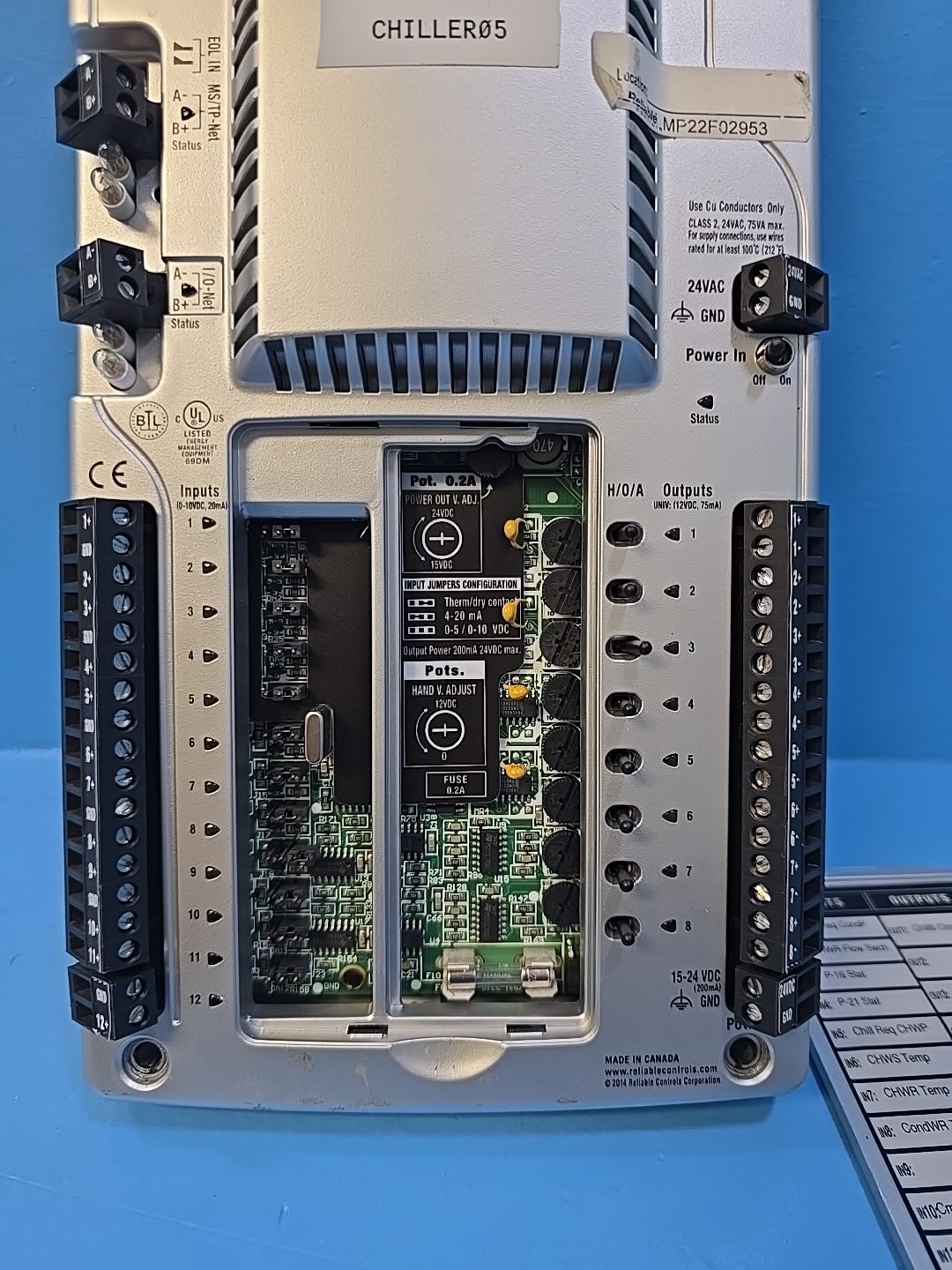 Reliable Controls Mach-Pro2 MP2H-T0073 I/O Control Module