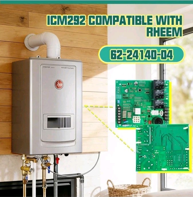 ICM292 Gas Furnace Control Board Rheem Ruud 62-24140-04 / 62-24140-02 / 62-24140