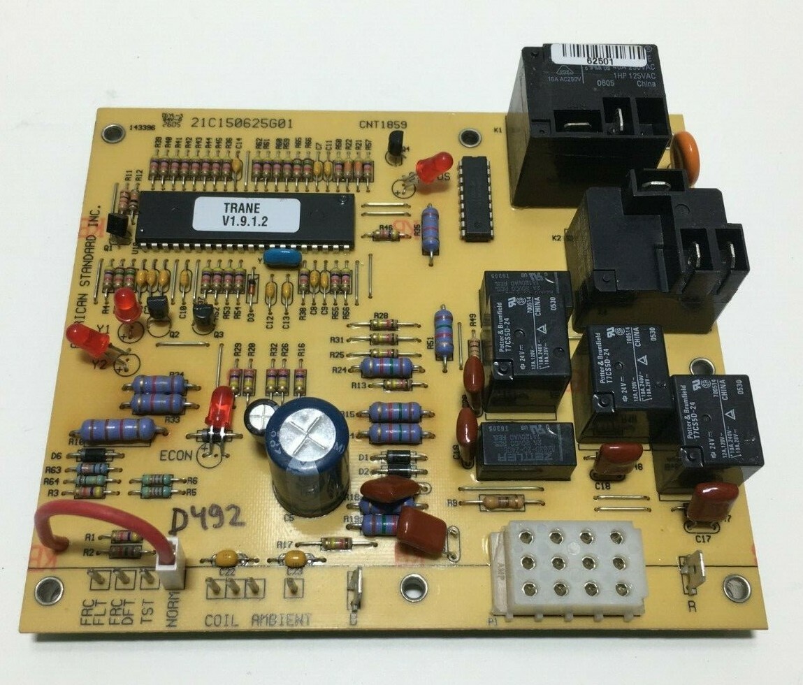 AMERICAN STANDARD TRANE Control Board 21C150625G01 CNT1859 used #D492
