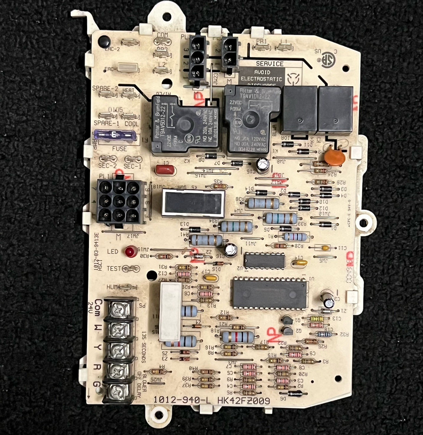 Carrier Bryant Payne Furnace Control Circuit Board HK42FZ009, 1012-940-L