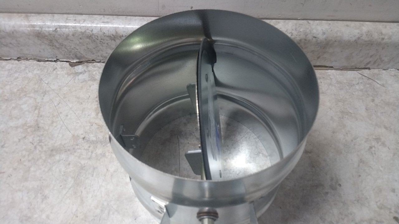 Dayton 3HGN8 8 In Duct Diameter 14 In Overall L Manual Control Damper
