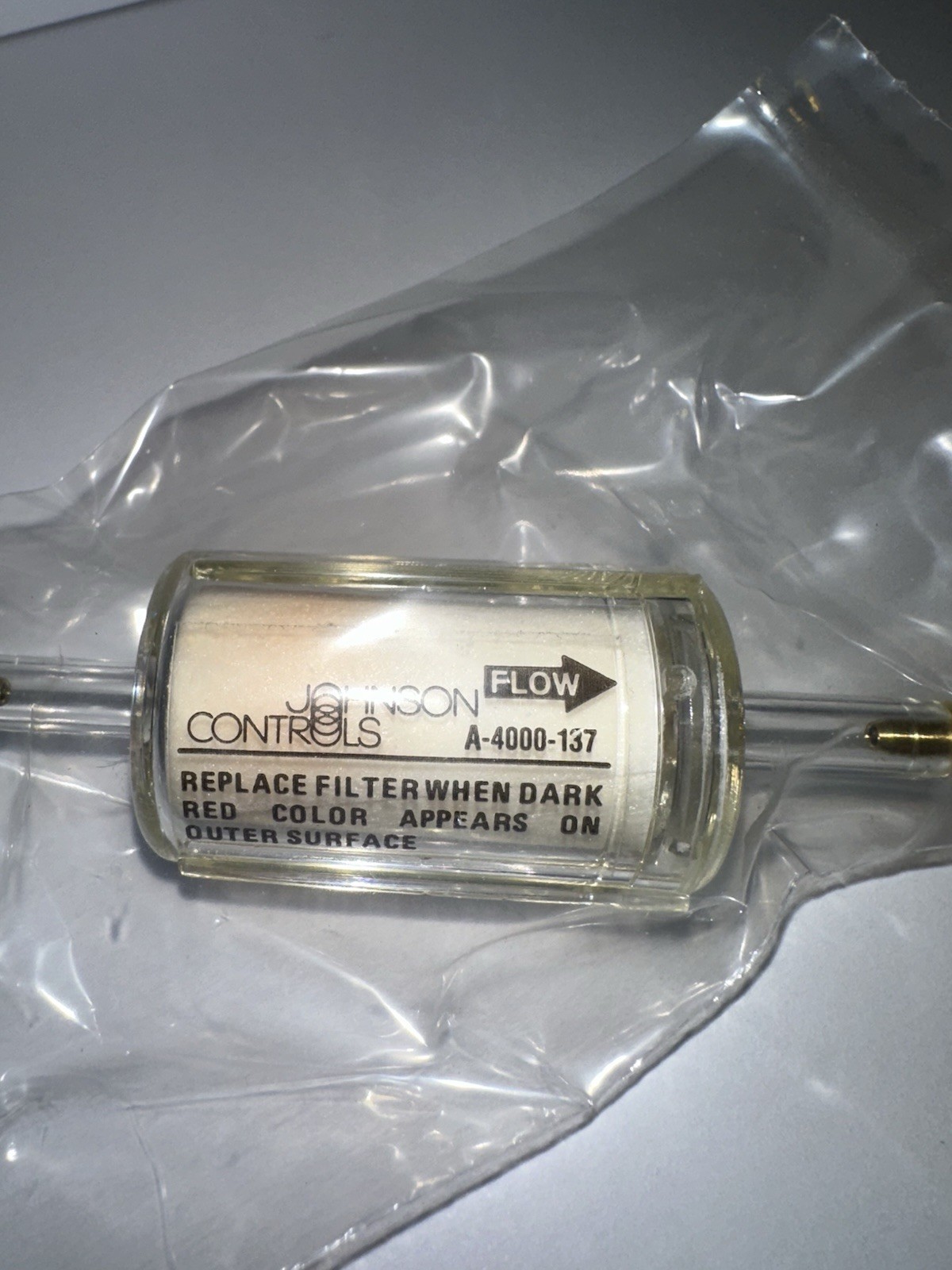 Johnson Controls A-4000-137 Inline Air/Oil Filter 1/4″ Barb HVAC Pneumatic