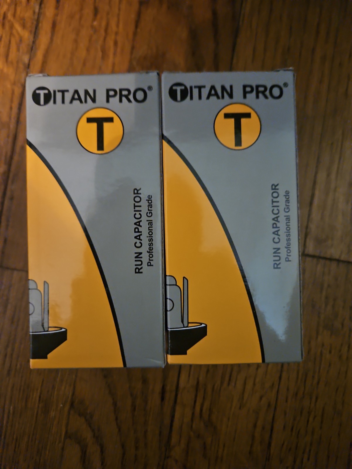 Lot Of 2 – Titan Pro TRCFD355 HVAC Round Dual Run Capacitor. 35/5 MFD/UF440/370V