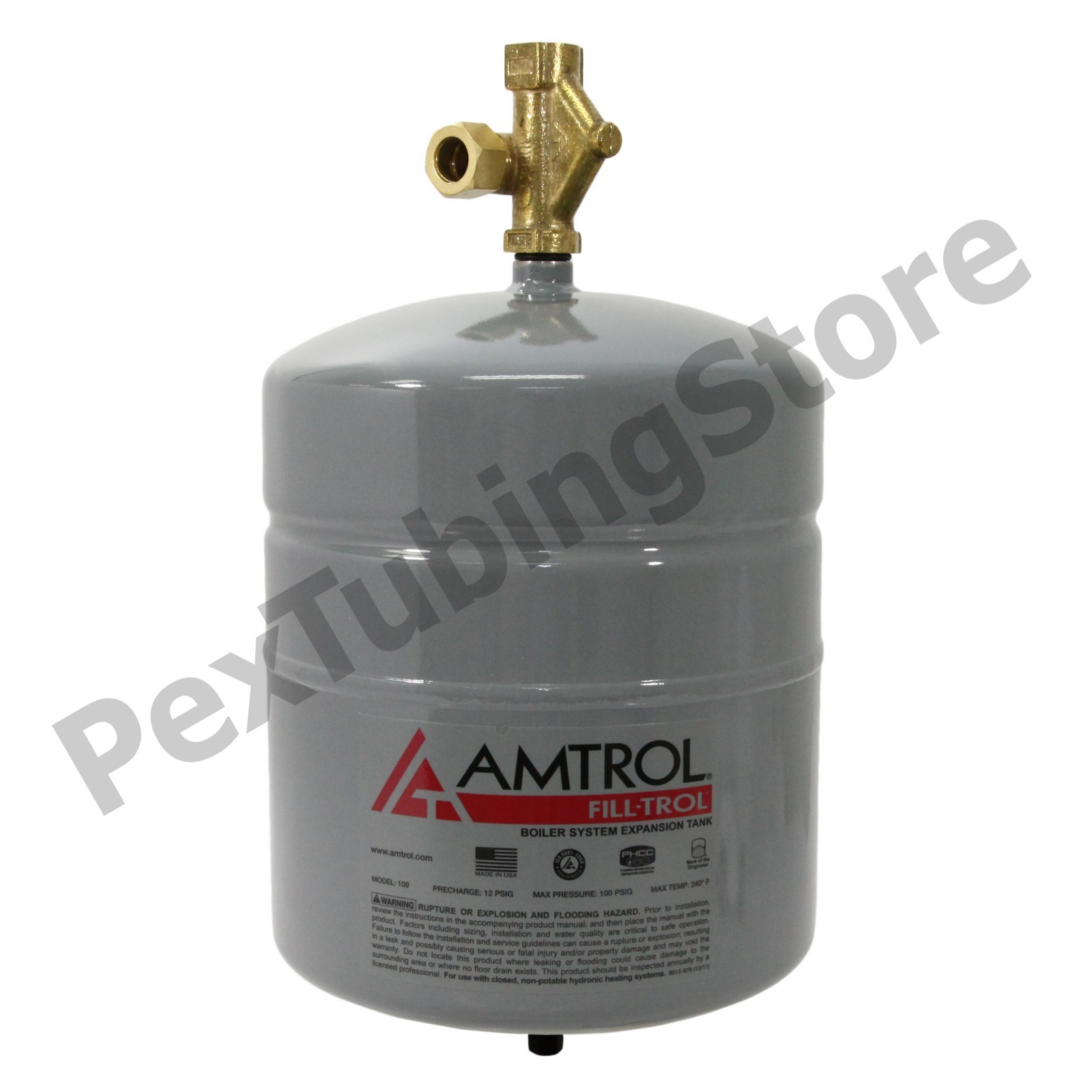 Amtrol Fill-Trol 109 Boiler Expansion Tank w/ Auto Fill Valve, 2.0 Gal, FT-109