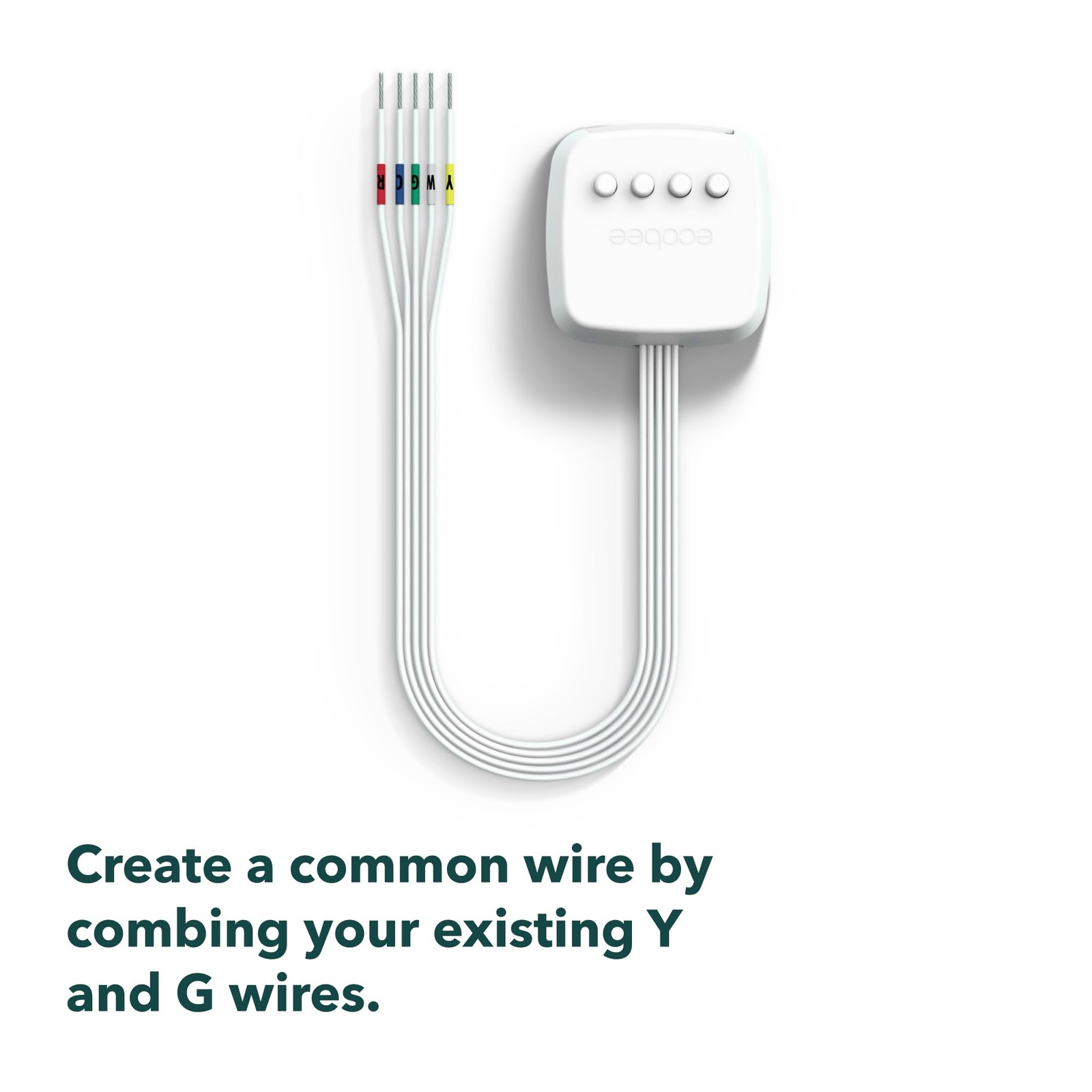 ecobee Power Extender Kit C-Wire Adapter-ecobee Smart Thermostat White