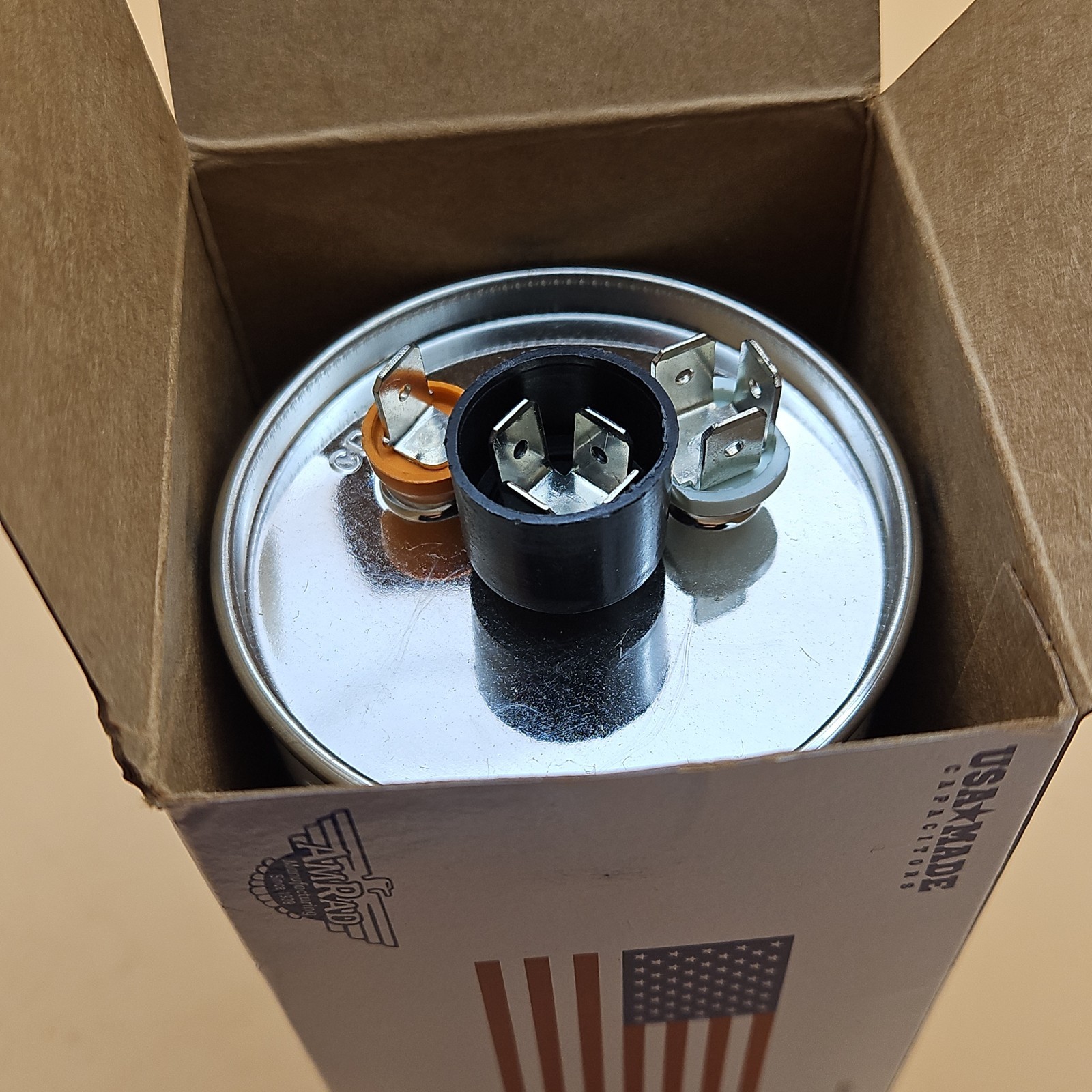 AmRad USA2228 Round Run Capacitor 70X370/440 Brand New