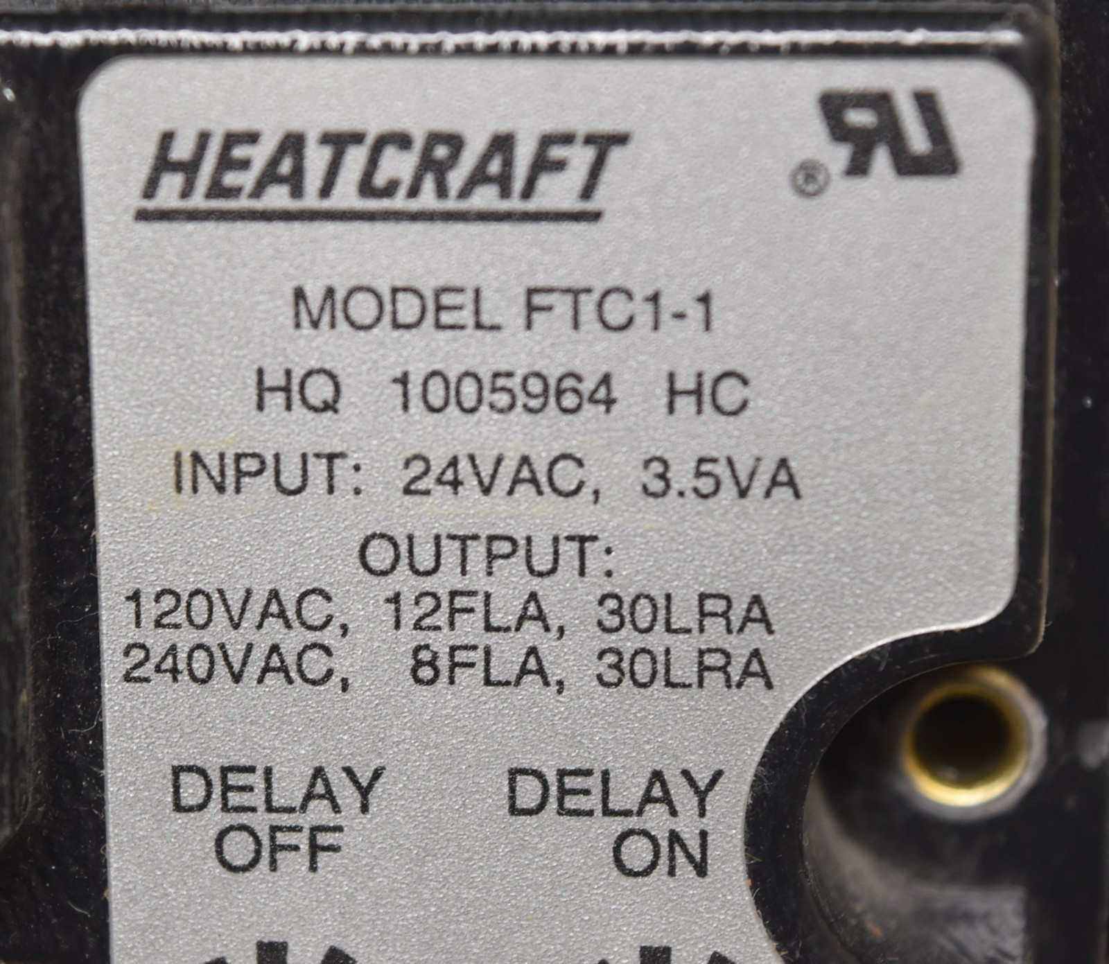 ICP HQ1005964HC 1005964 / Heatcraft FTC1-1 Furnace Fan Timer Control Board