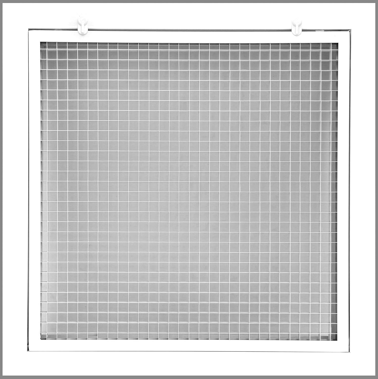 HVAC Premium 18×18″ Cube Core Eggcrate Return Air Filter Grille White Heavy Duty