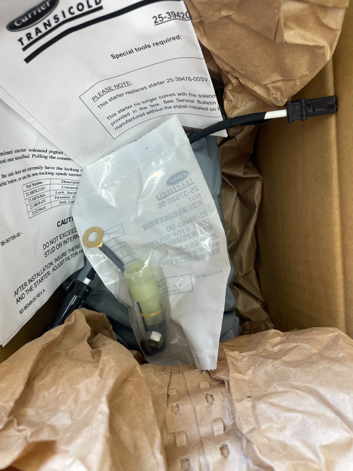 Carrier 25-39420-00SV STARTER