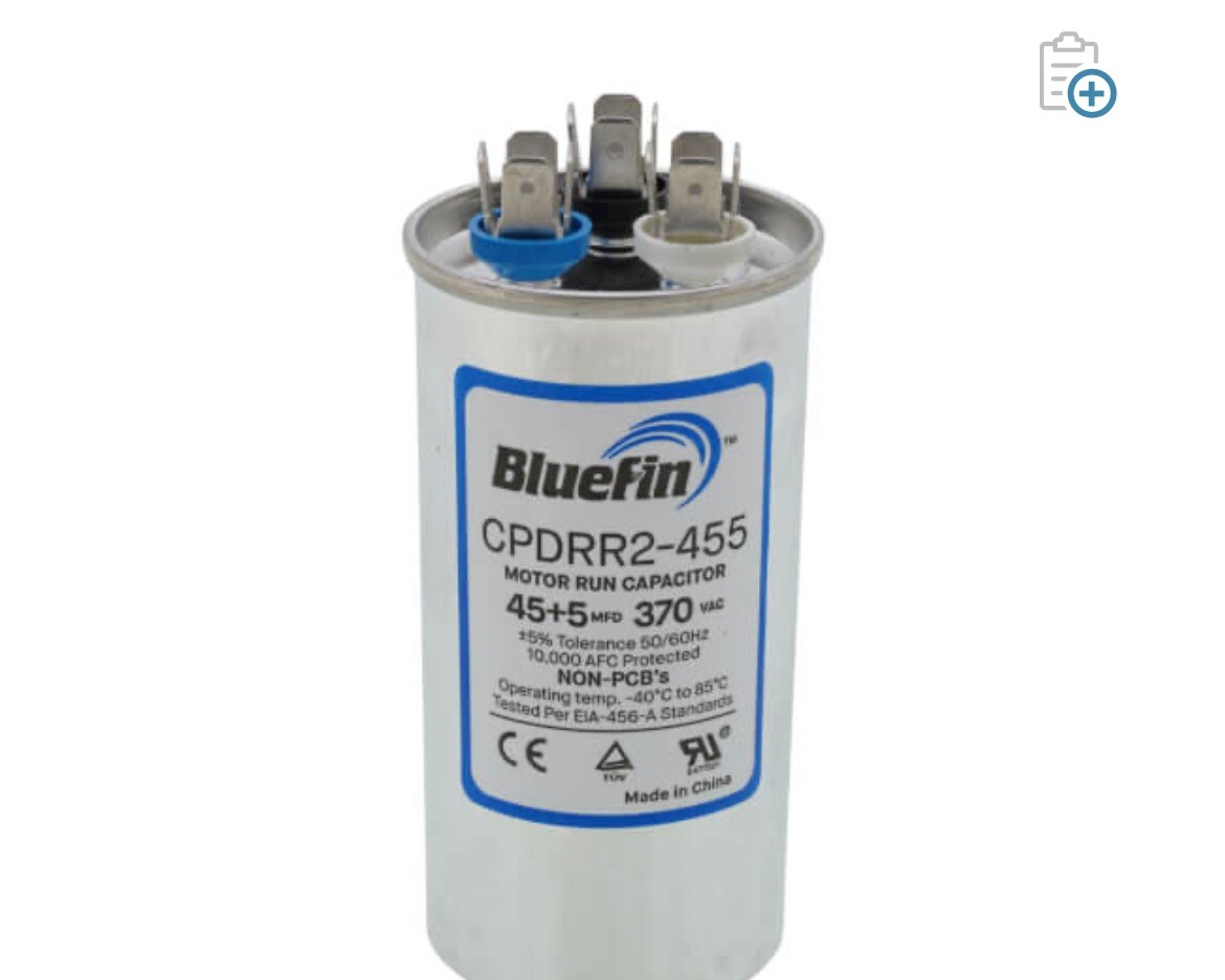 45/5 MFD Dual Capacitor 45×5 uf HVAC Parts NEW A/C Heat AC 370 VAC 45 x 5 uf