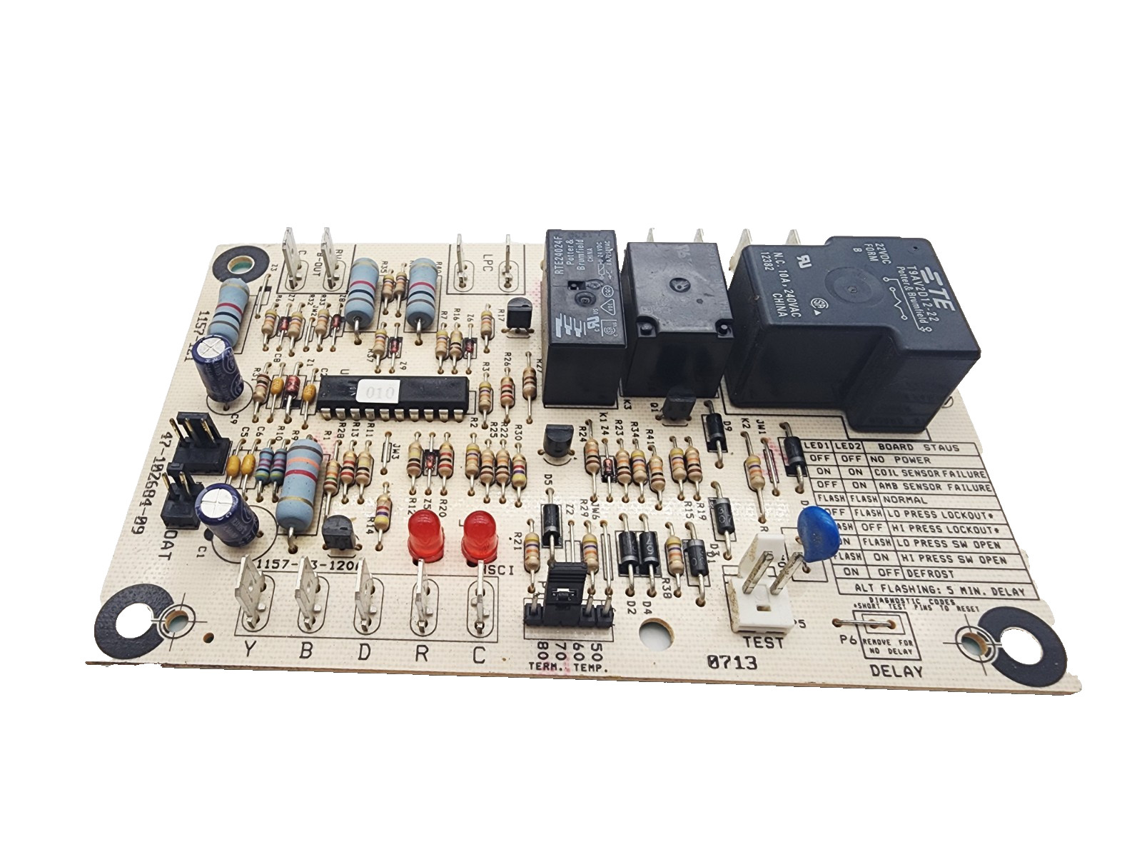 Rheem Ruud / Carrier Control Board 1157-121 47-102684-08