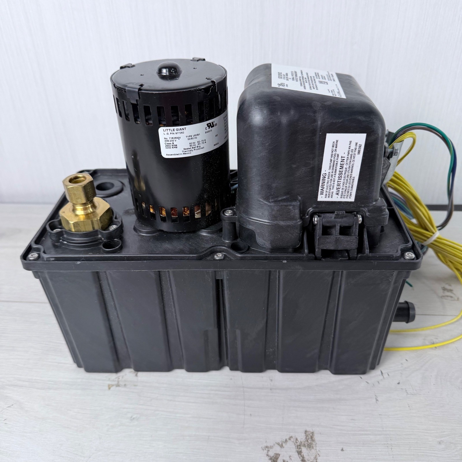 Little Giant HT-VCL-30-P Condensate Pump 208-230V 553130102 High Temp Plenum