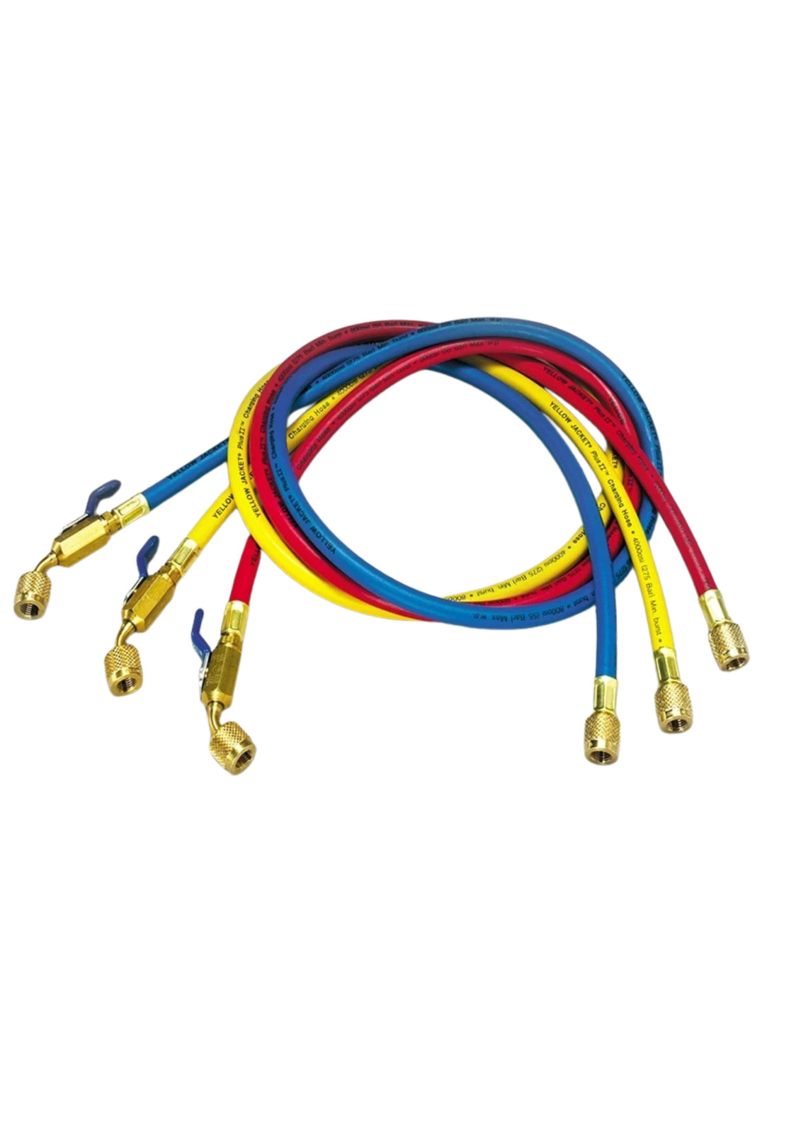 Yellow Jacket 29986 Plus II 1/4″ Hose Ball Valve 72″ Pack of 3
