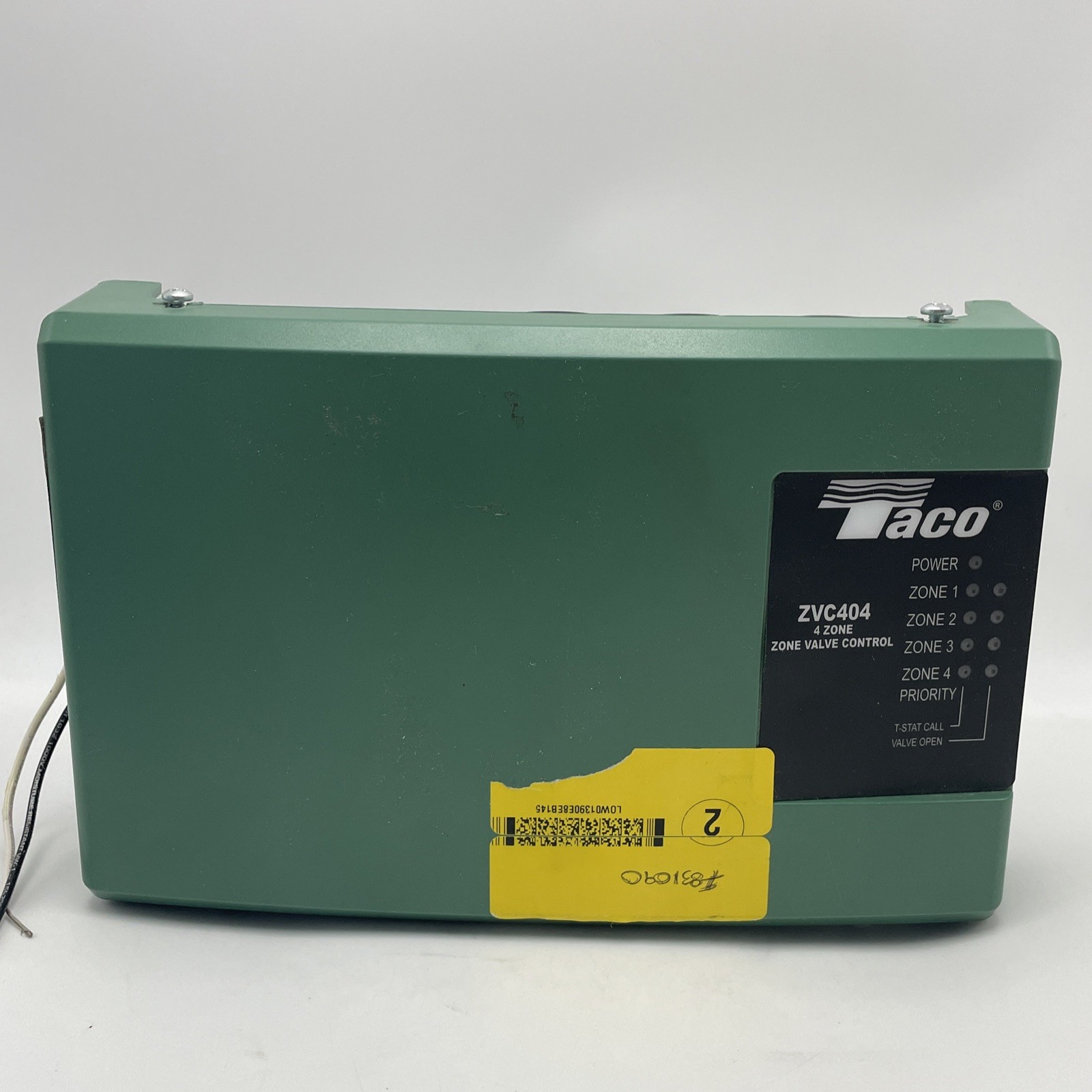 UNTESTED Taco ZVC404-4 4-Zone Valve Control Module with Priority Zoning