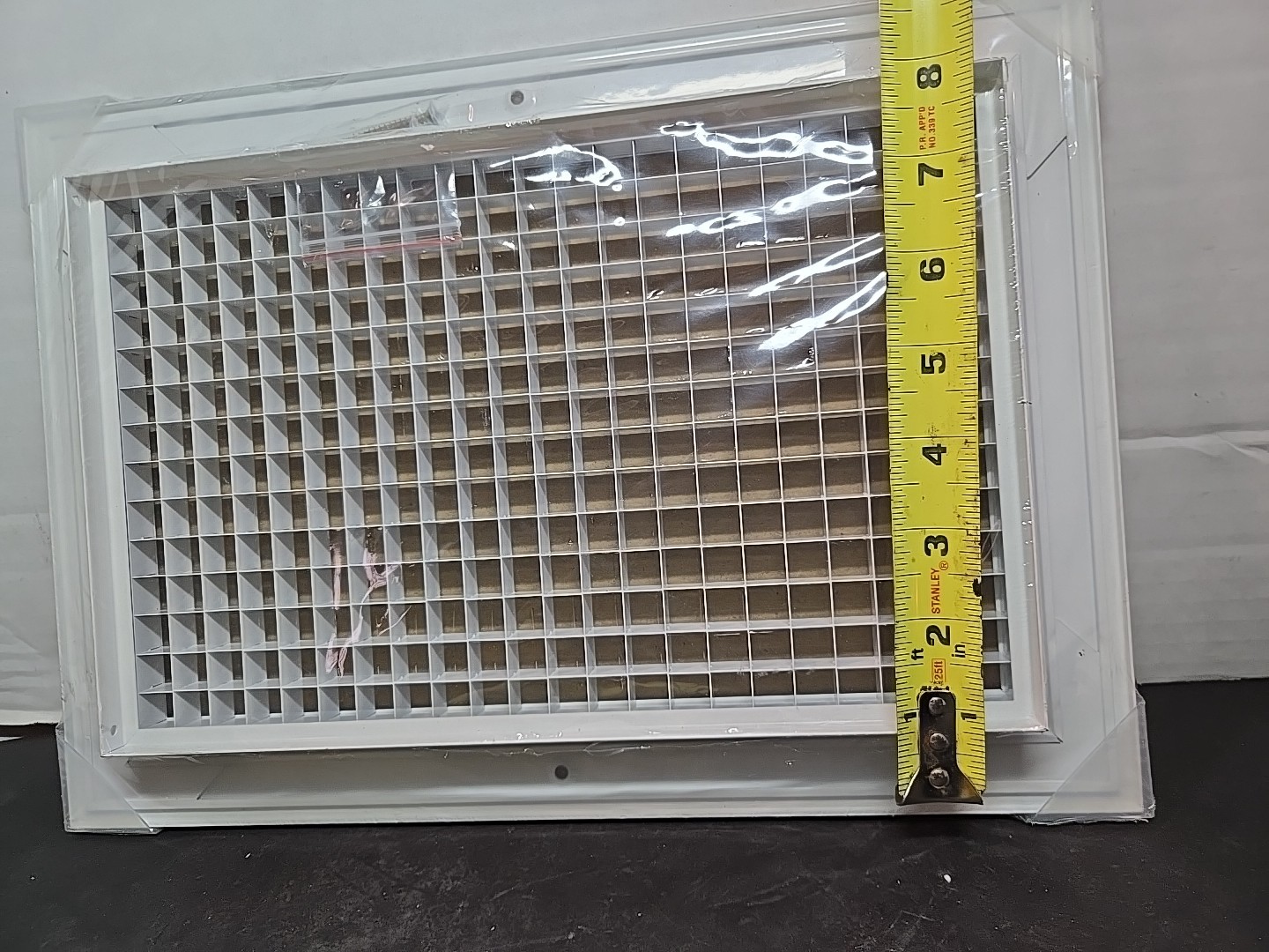 HVAC Premium 10” x 14” Outer 7.5” x 11.5″ Inner Eggcrate Return Air Grille
