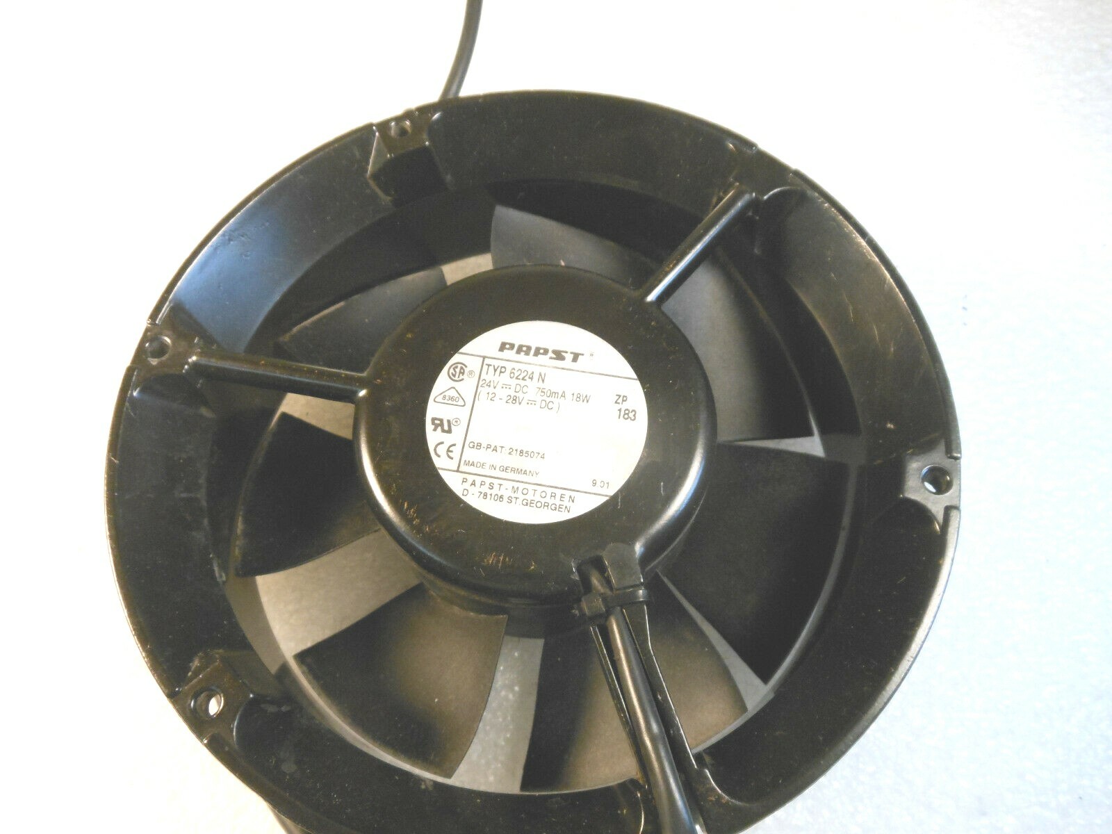 PAPST TYP 6224N 24VDC 18W FAN
