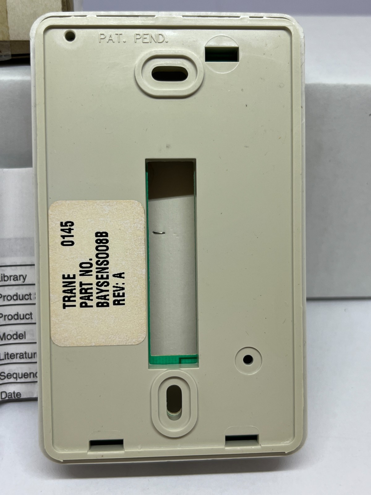 NEW Trane AMERICAN STANDARD SEN00408 BAYSENS008B Rev A Thermostat