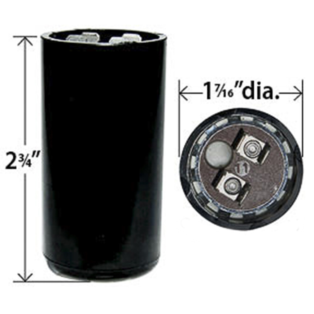 88-108 uF x 165 VAC BMI # 092A088B165AC1A Motor Start AC Capacitor with Resistor