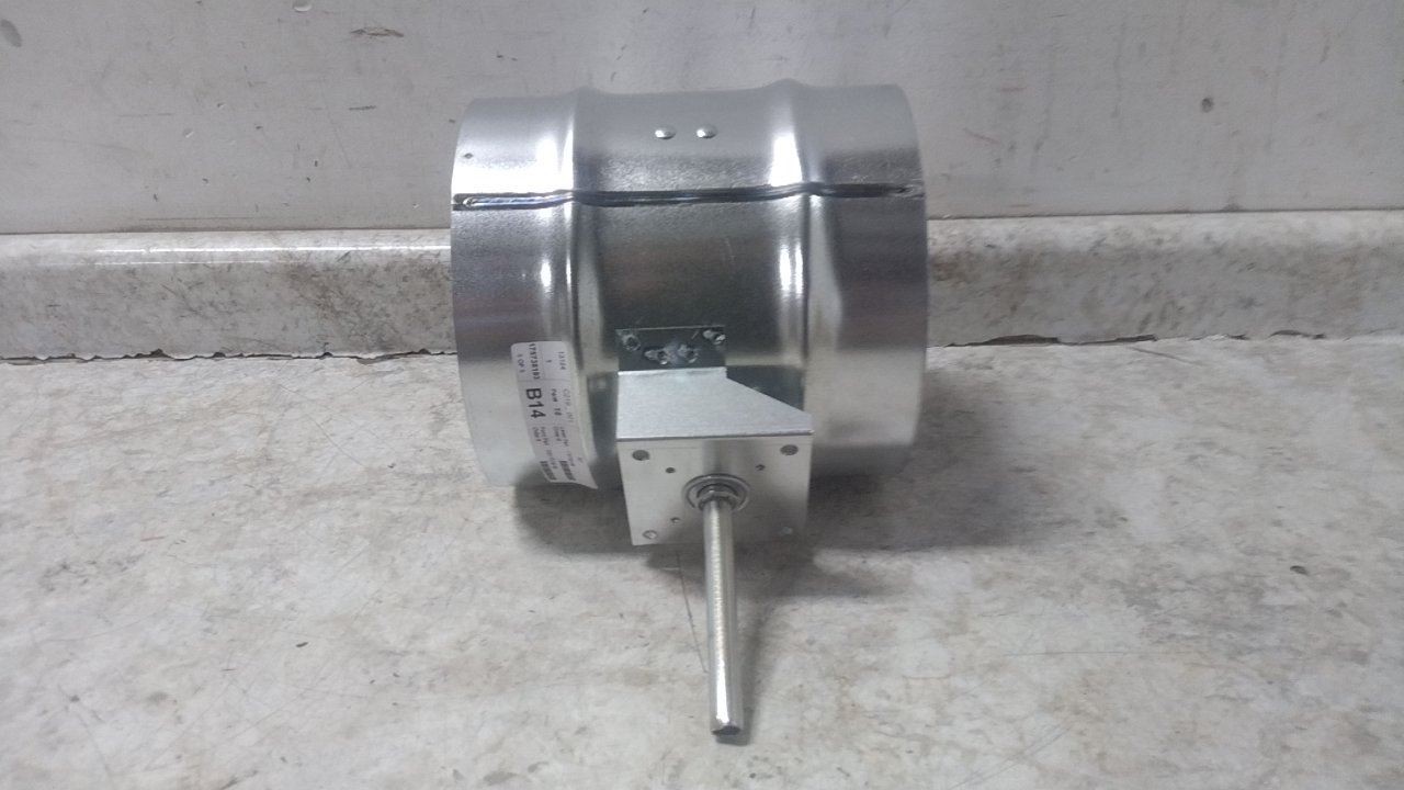 Dayton 3HGN8 8 In Duct Diameter 14 In Overall L Manual Control Damper