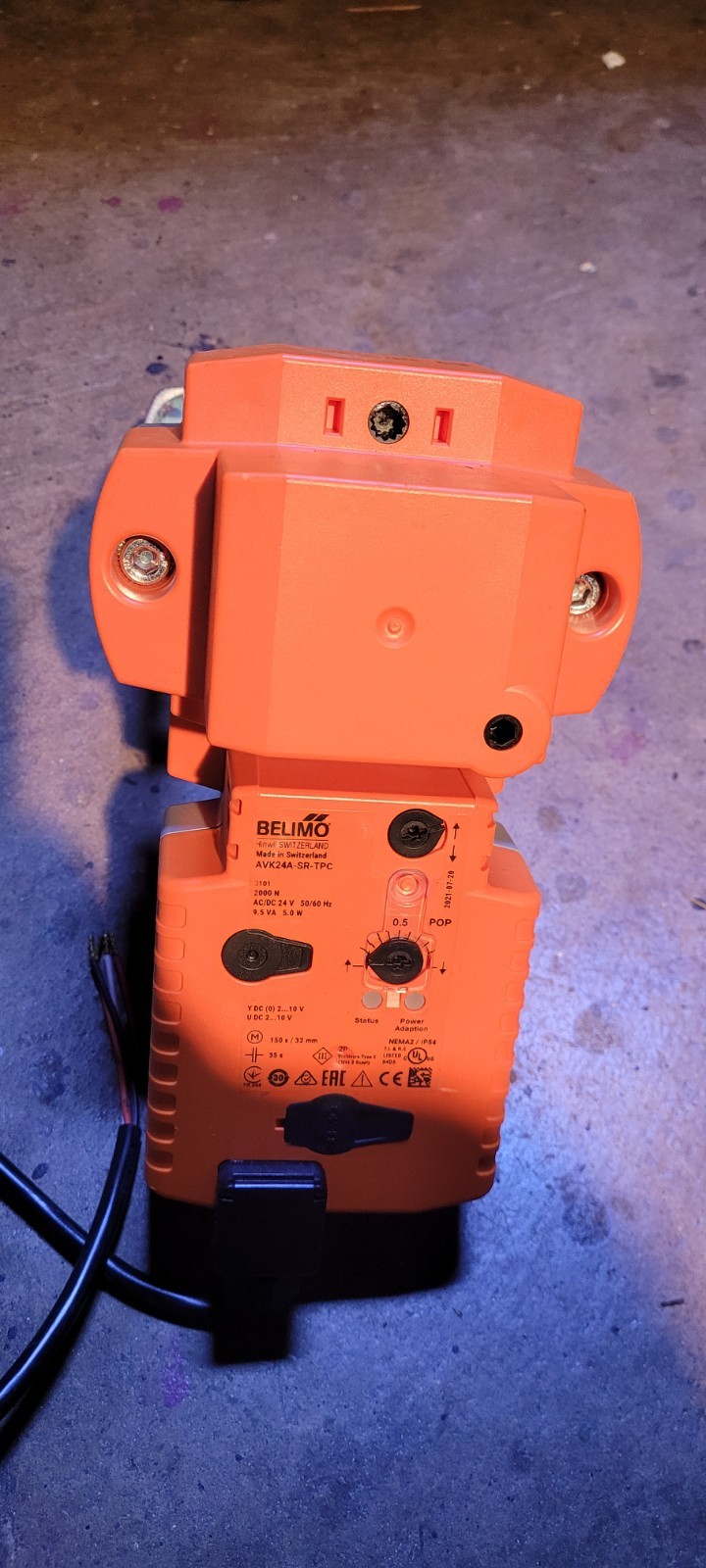Belimo AVK24A-SR-TPC Linear Actuator 24V 2000N Modulating 2-10V Spring Return…