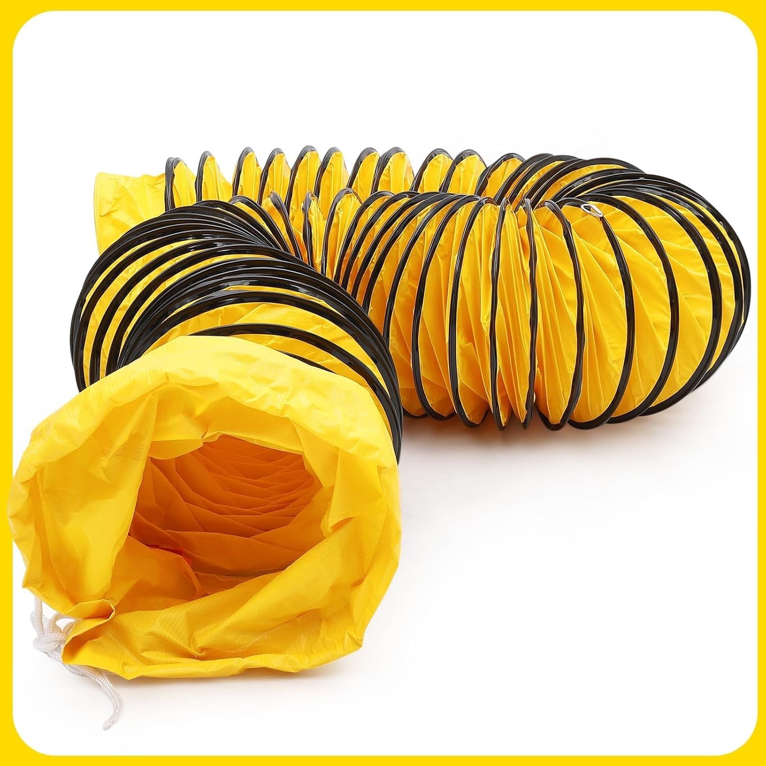 8/10″ Portable Utility Blower Fan Exhaust Industrial Ventilation 5/10m Duct Hose
