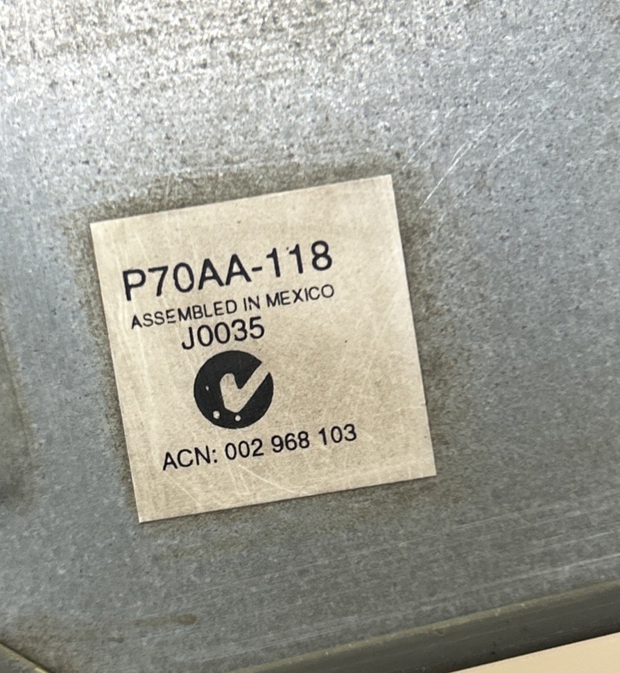JOHNSON CONTROLS,P70AA-118,PRESSURE CONTROL