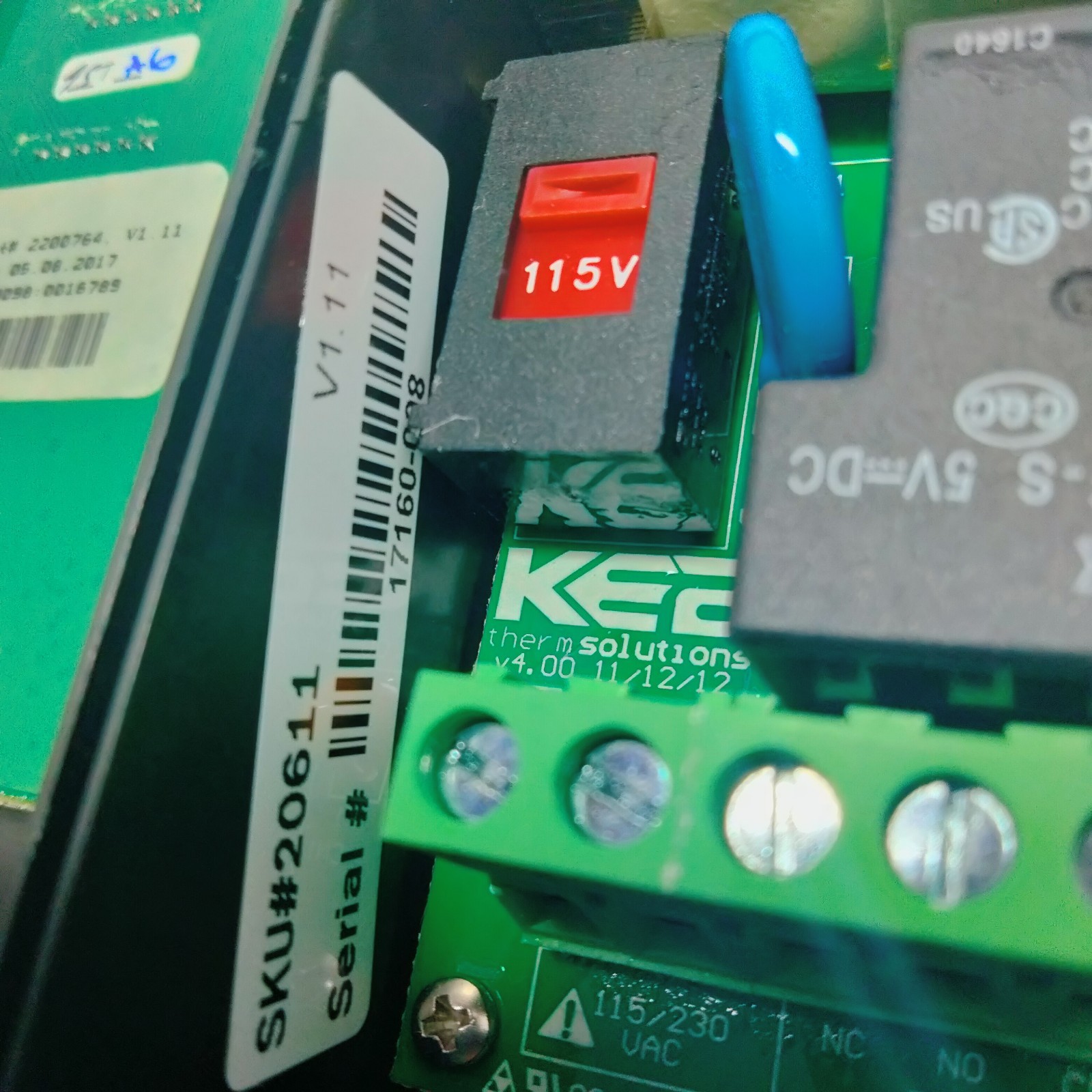 KE2 Therm Solutions 20611 KE2 Temp Air Defrost Controller 115/230V New OB