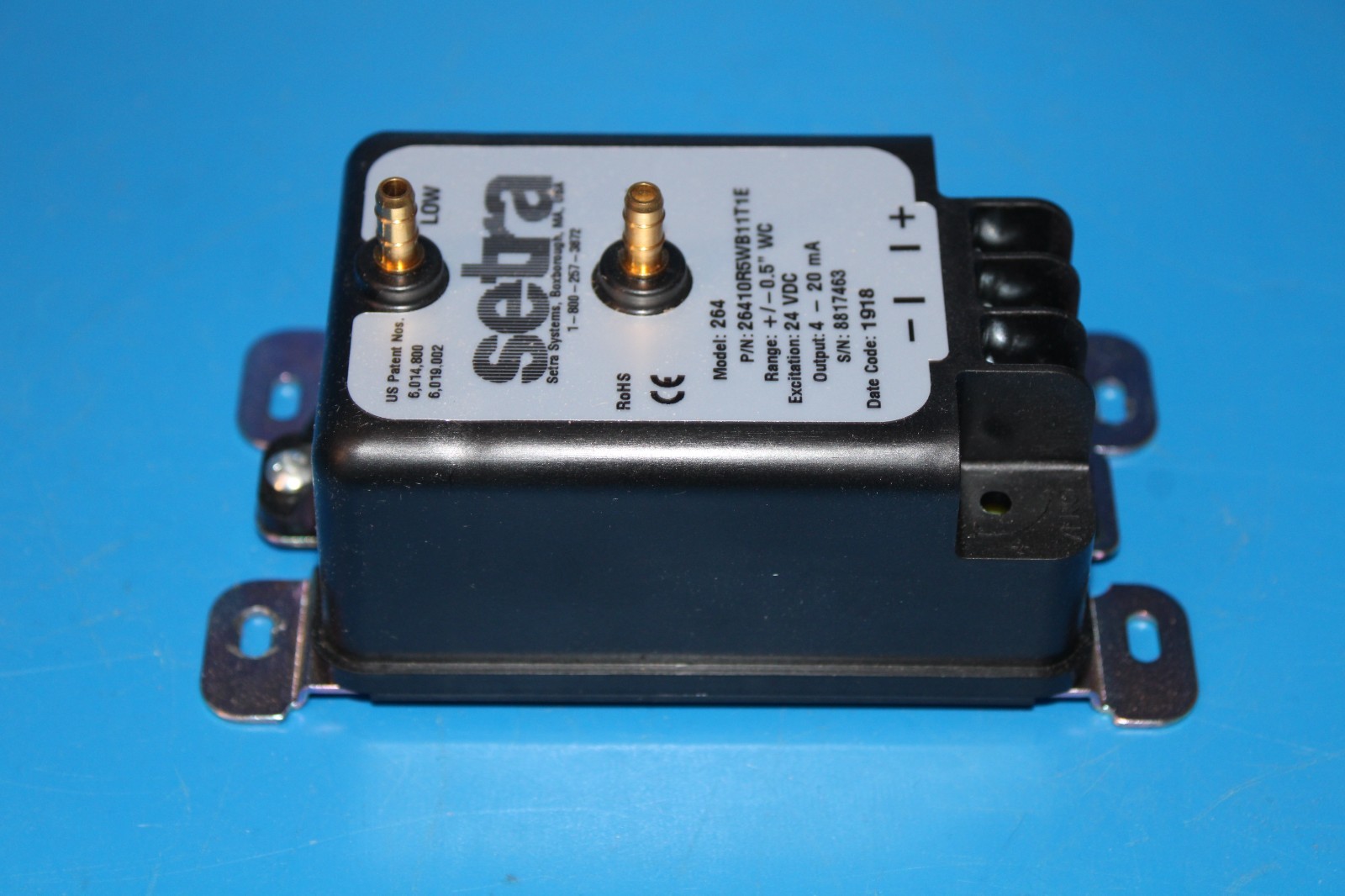 Setra 26410R5WB11T1E 264 Series Differential Pressure Transmitter