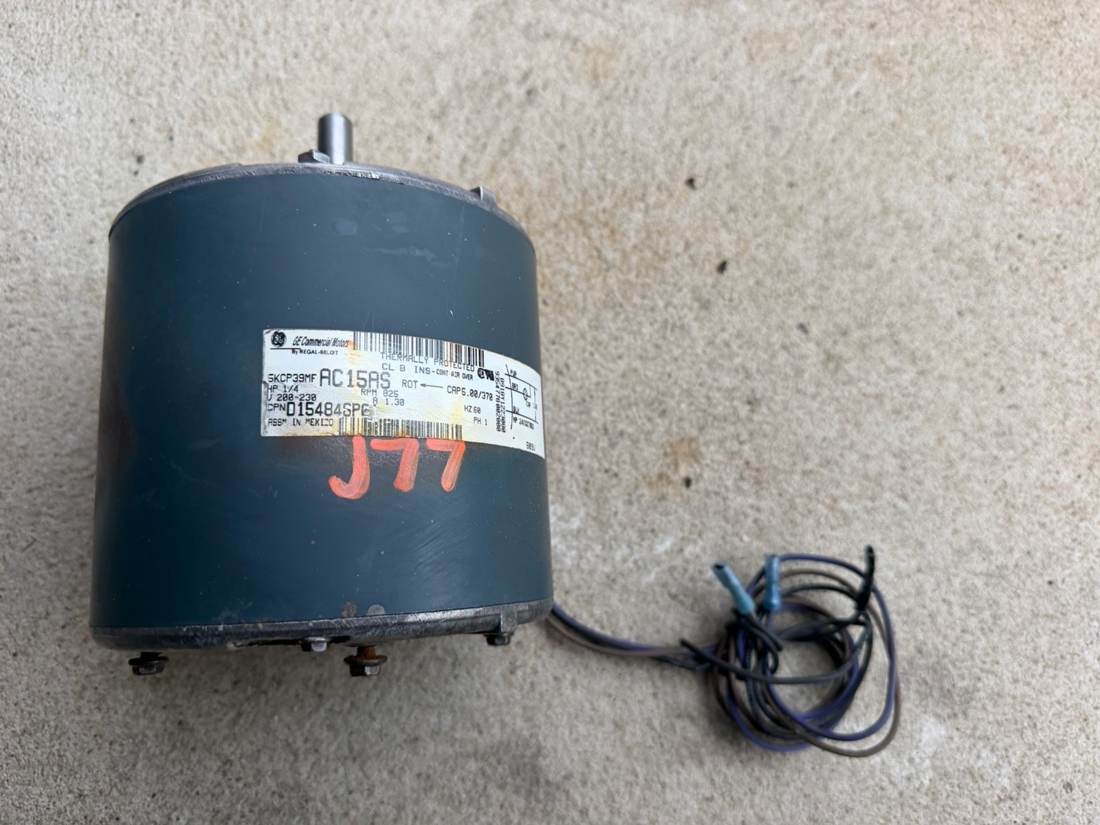 Trane D154846P01 OEM 5KCP39MFAC15AS fan Motor 1/4hp LOW USE. Same day Shipping