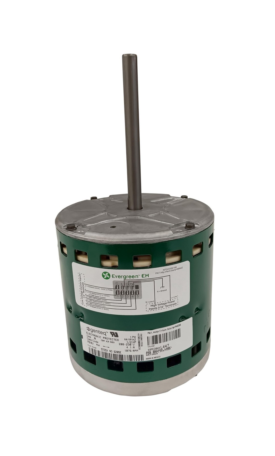 Evergreen Scientific- 6205E GE – Genteq 1/2 HP 230 Volt Replacement X-13 Furn…