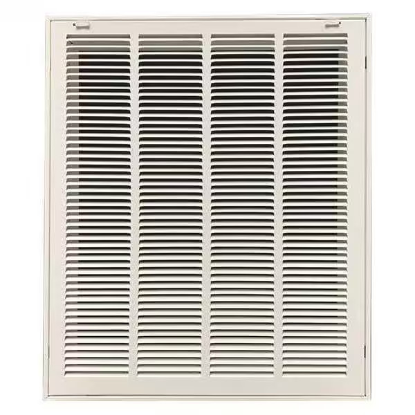 Ceiling/Wall Filtered Return Air Grille, 20 in W x 25 in H Opening, White,